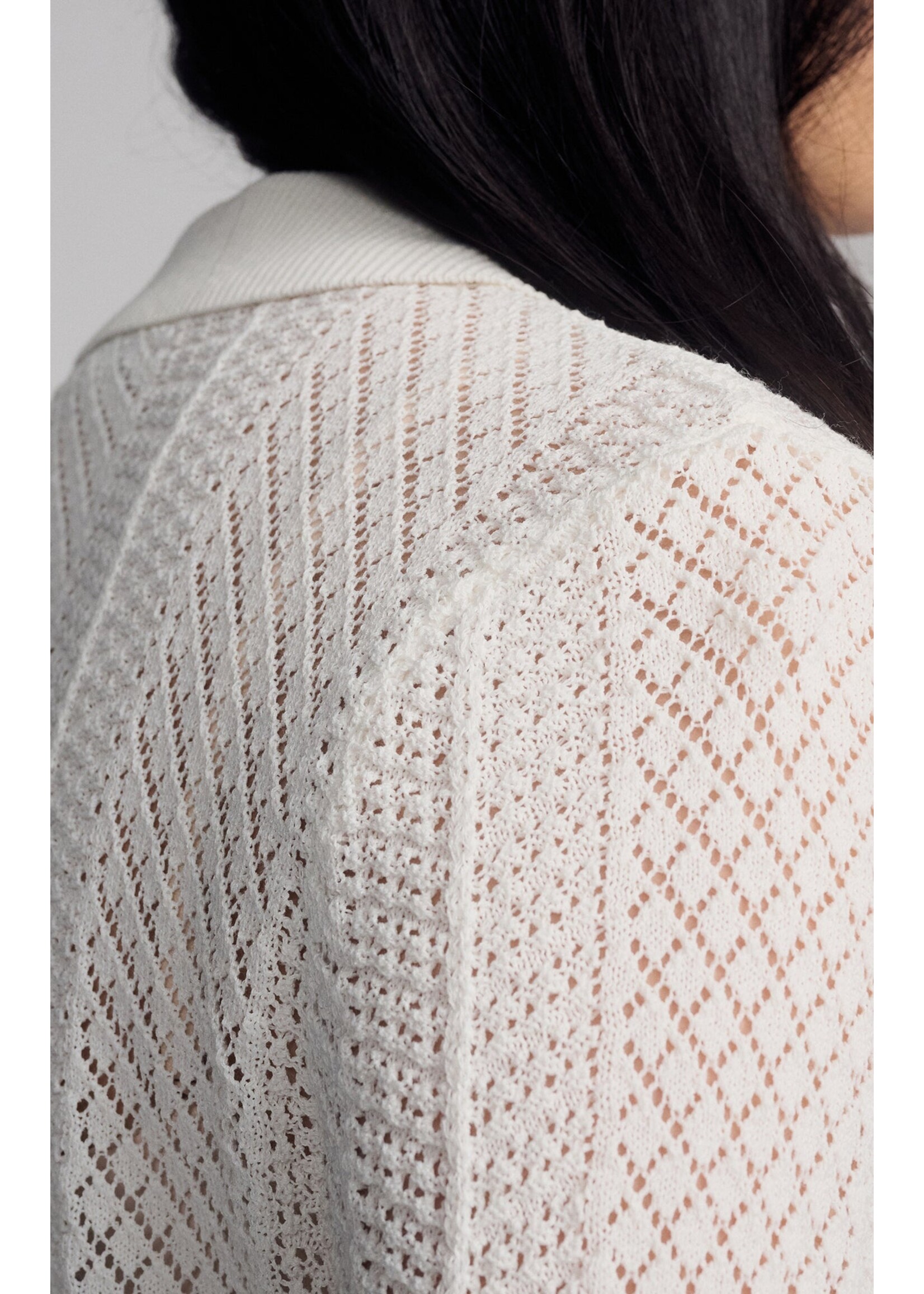Mavi MAVI Knit Polo Sweater - Antique White