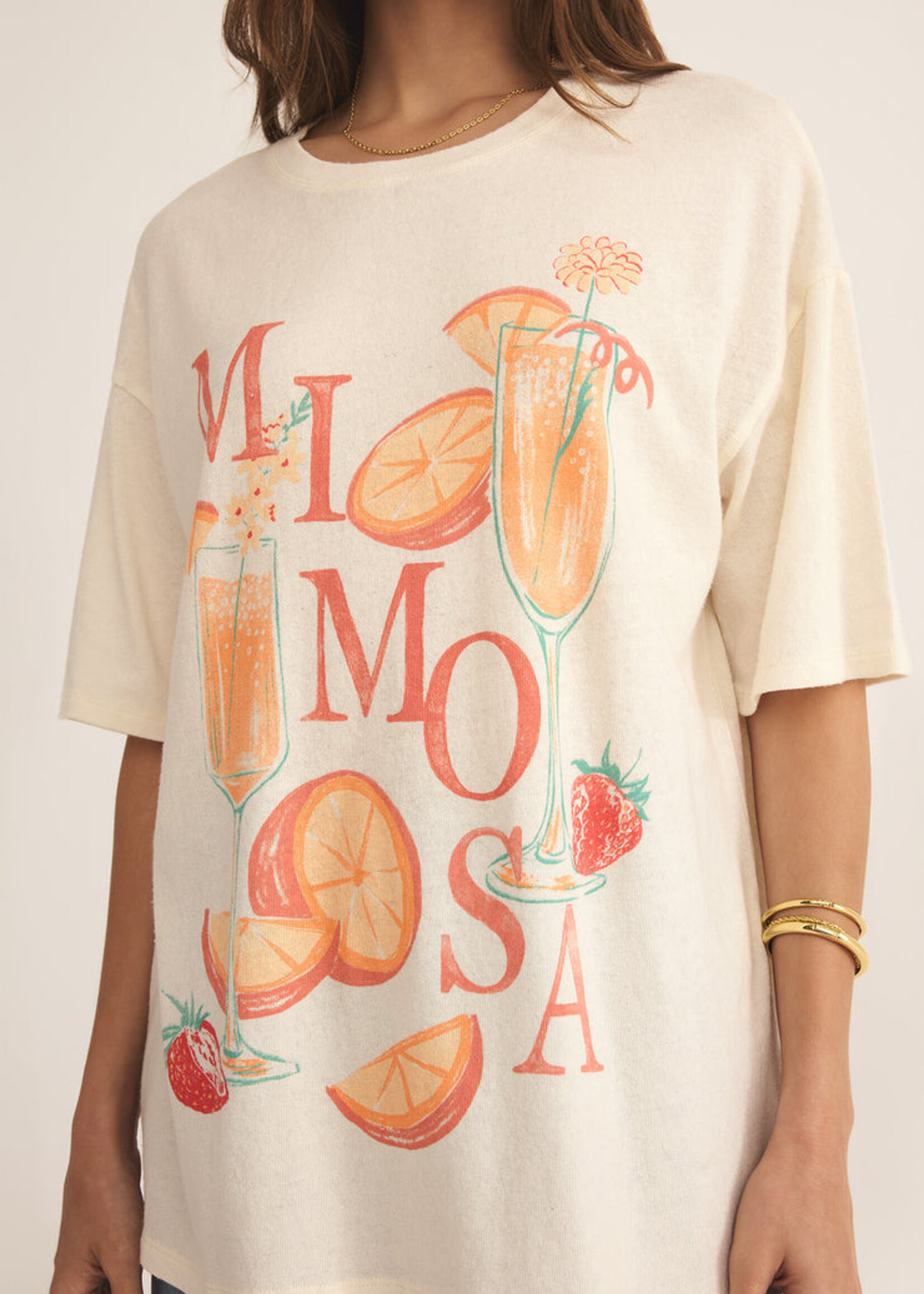 Z-Supply Z-Supply T-Shirt Oversize Mimosa - Sea Salt