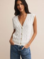 Z-Supply Z-Supply Gilet En Tricot Fairway - Blanc
