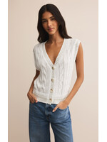 Z-Supply Z-Supply Gilet En Tricot Fairway - Blanc