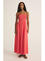 Z-Supply Z-Supply Robe Longue En Lin Bayside - Persimmon