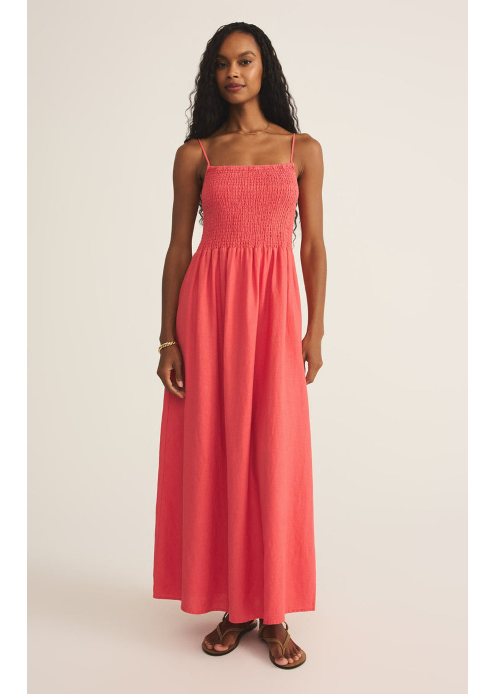 Z-Supply Z-Supply Bayside Linen Maxi Dress - Persimmon