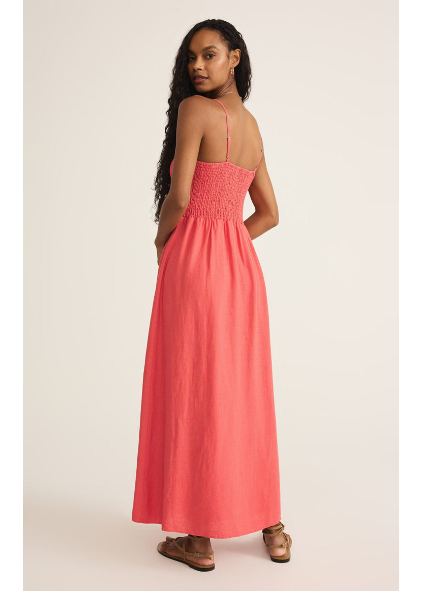 Z-Supply Z-Supply Bayside Linen Maxi Dress - Persimmon