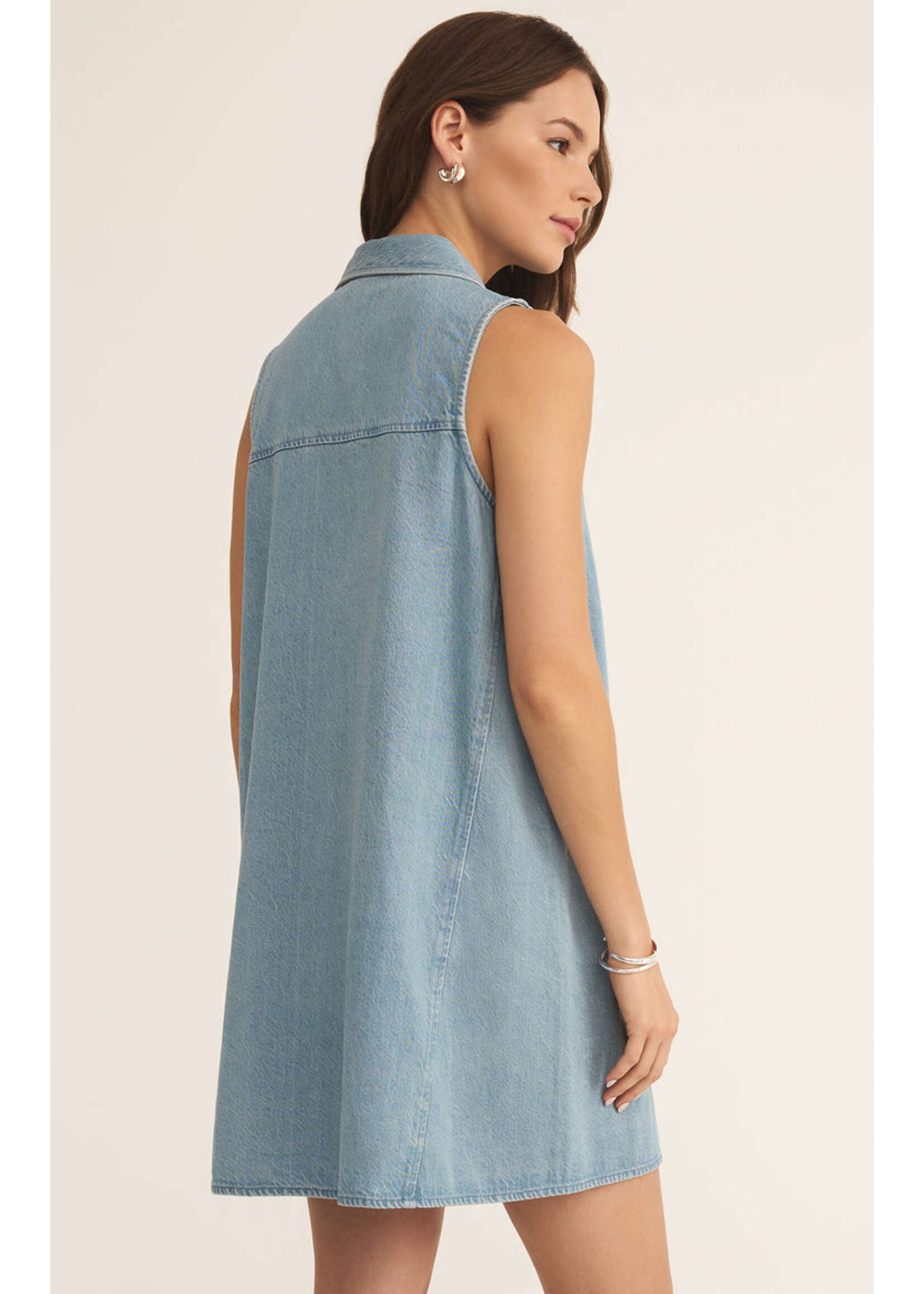 Z-Supply Z-Supply Mini-Robe En Sergé Léger - Light Indigo