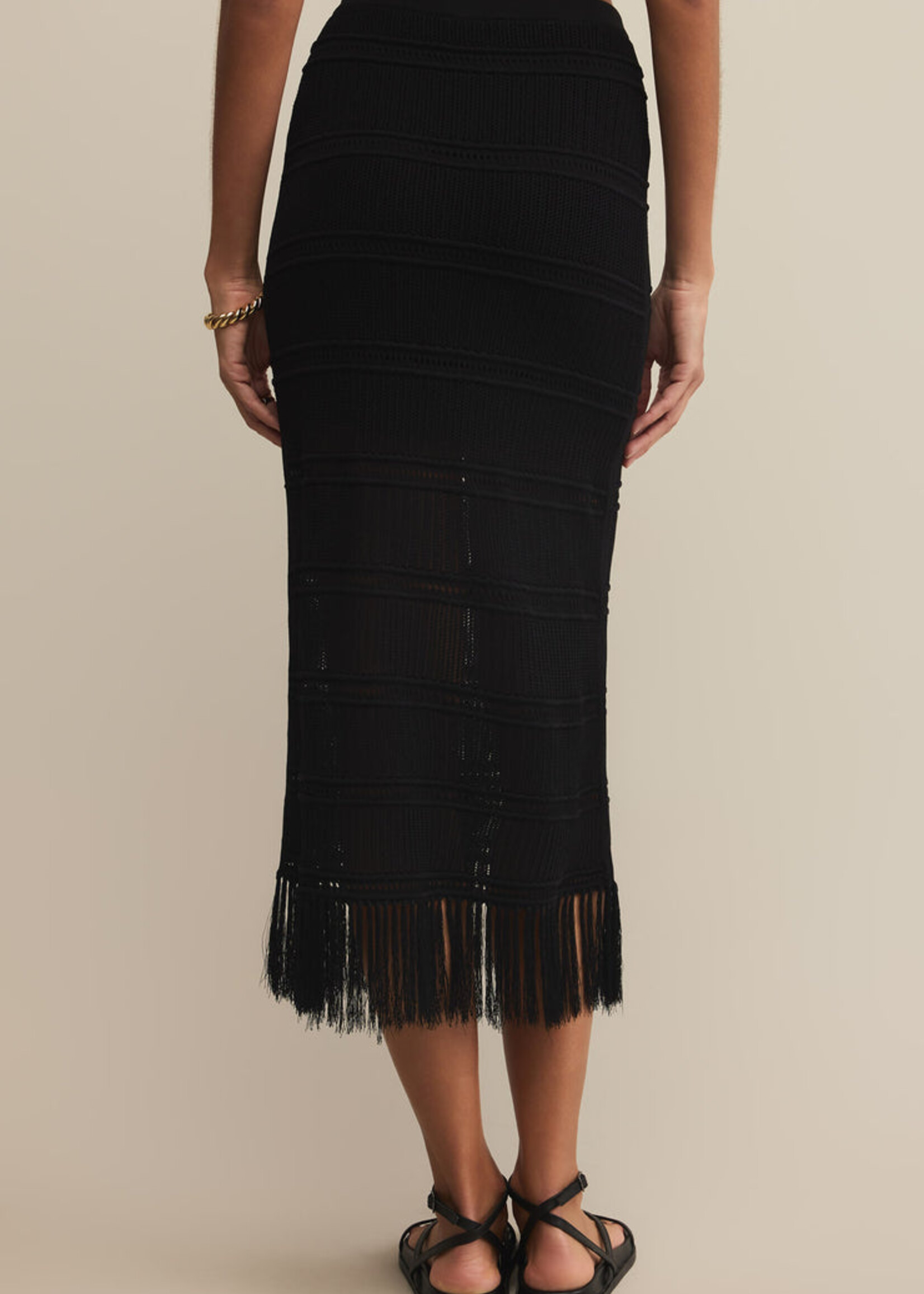 Z-Supply Z-Supply Flynn Midi Skirt - Black