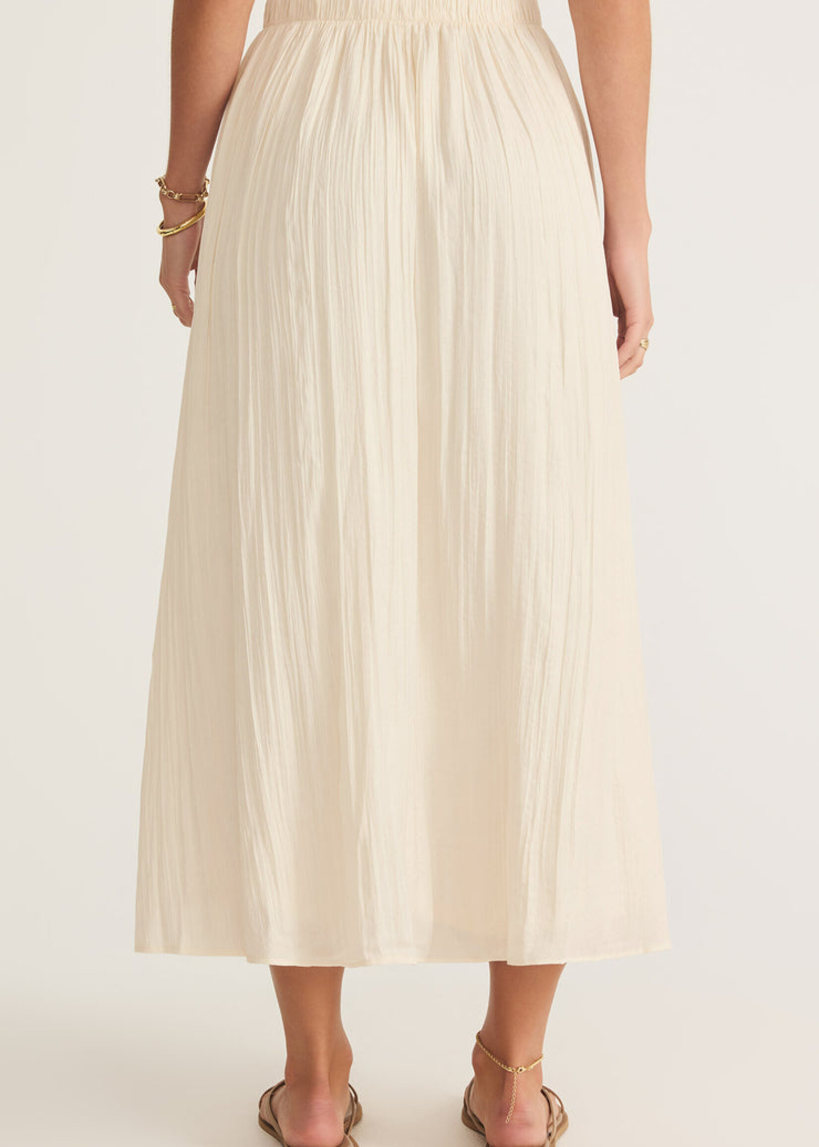Z-Supply Z-Supply Nicoline Crinkle Midi Skirt - Sandstone