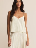 Z-Supply Z-Supply Fiore Crinkle Satin Tank - Sandstone