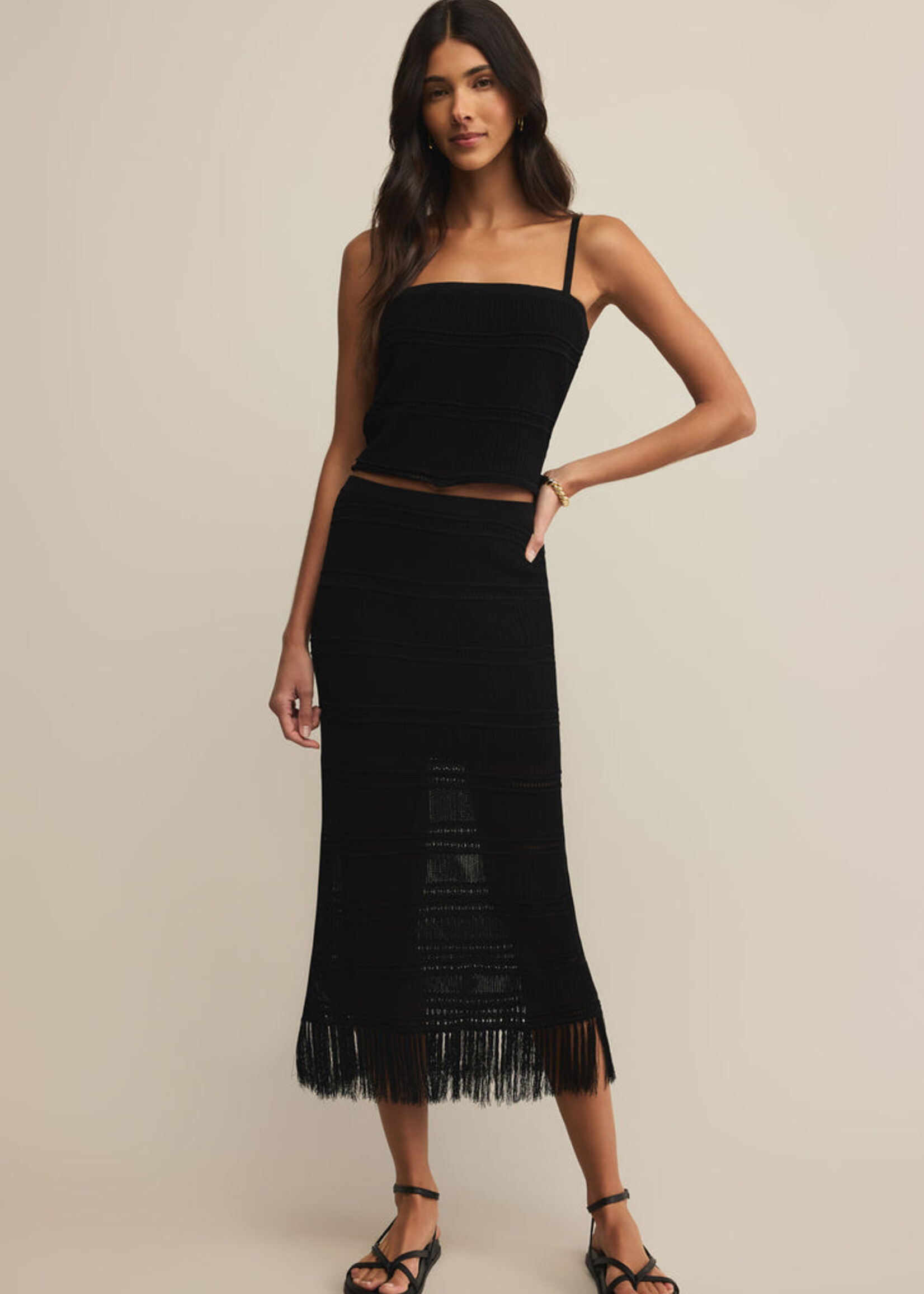 Z-Supply Z-Supply Fernanda Cropped Tank - Black