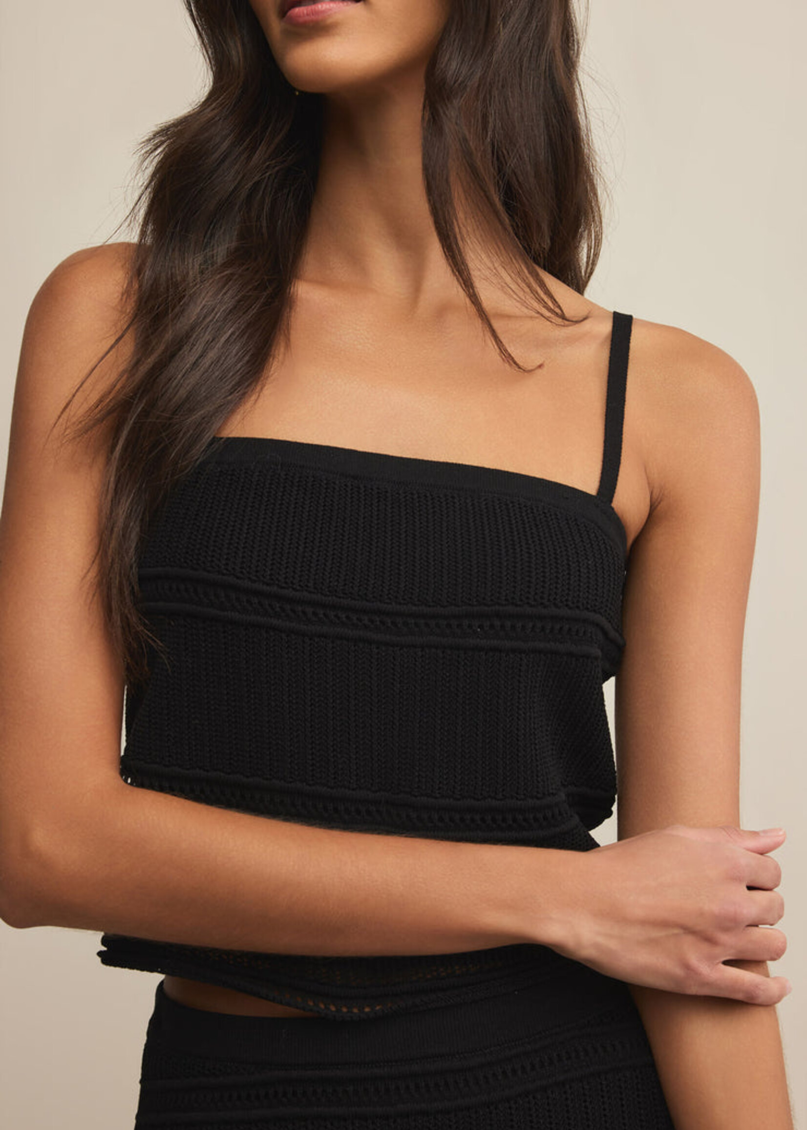 Z-Supply Z-Supply Fernanda Cropped Tank - Black