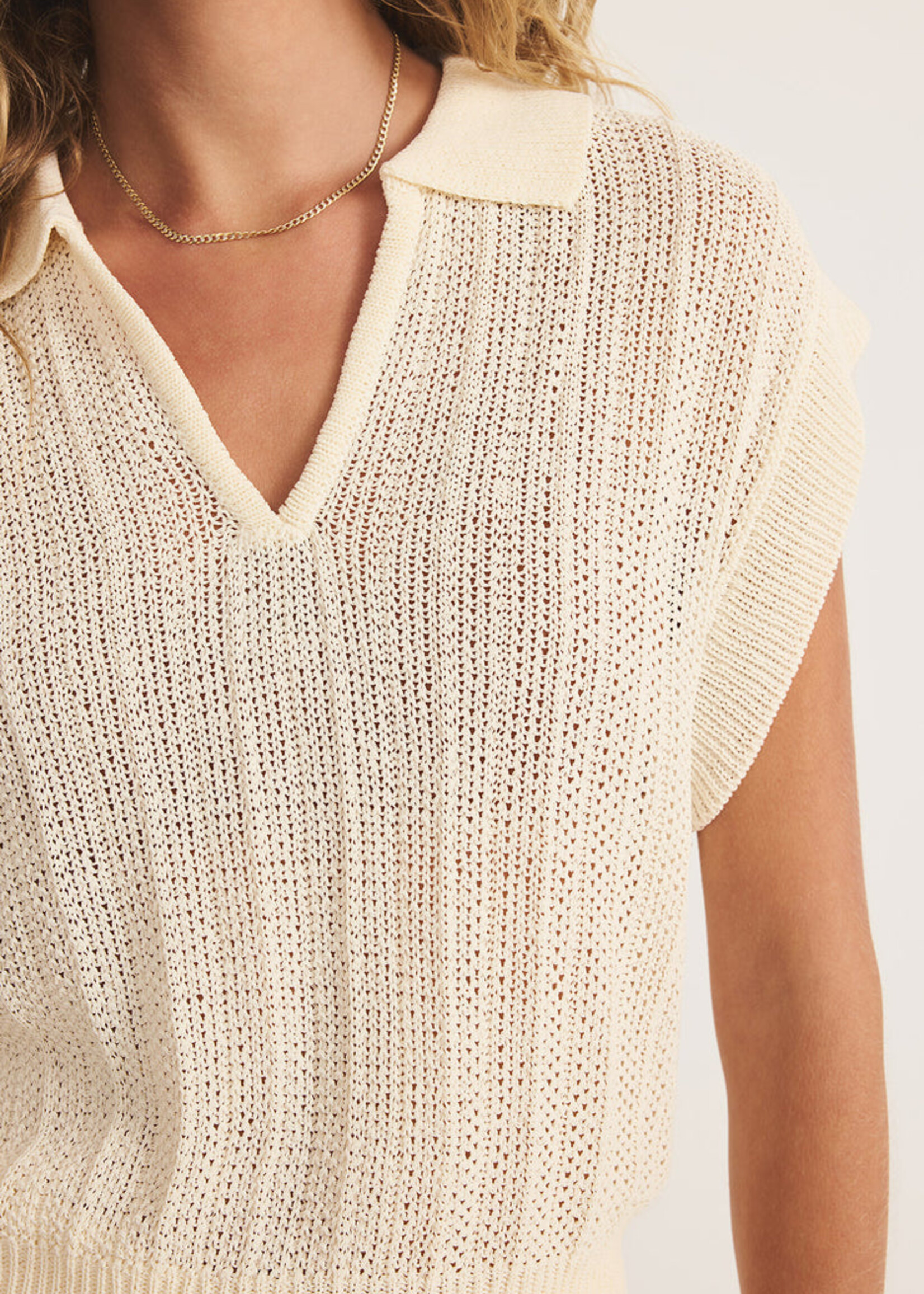Z-Supply Z-Supply Lauden Polo Top - Sea Salt