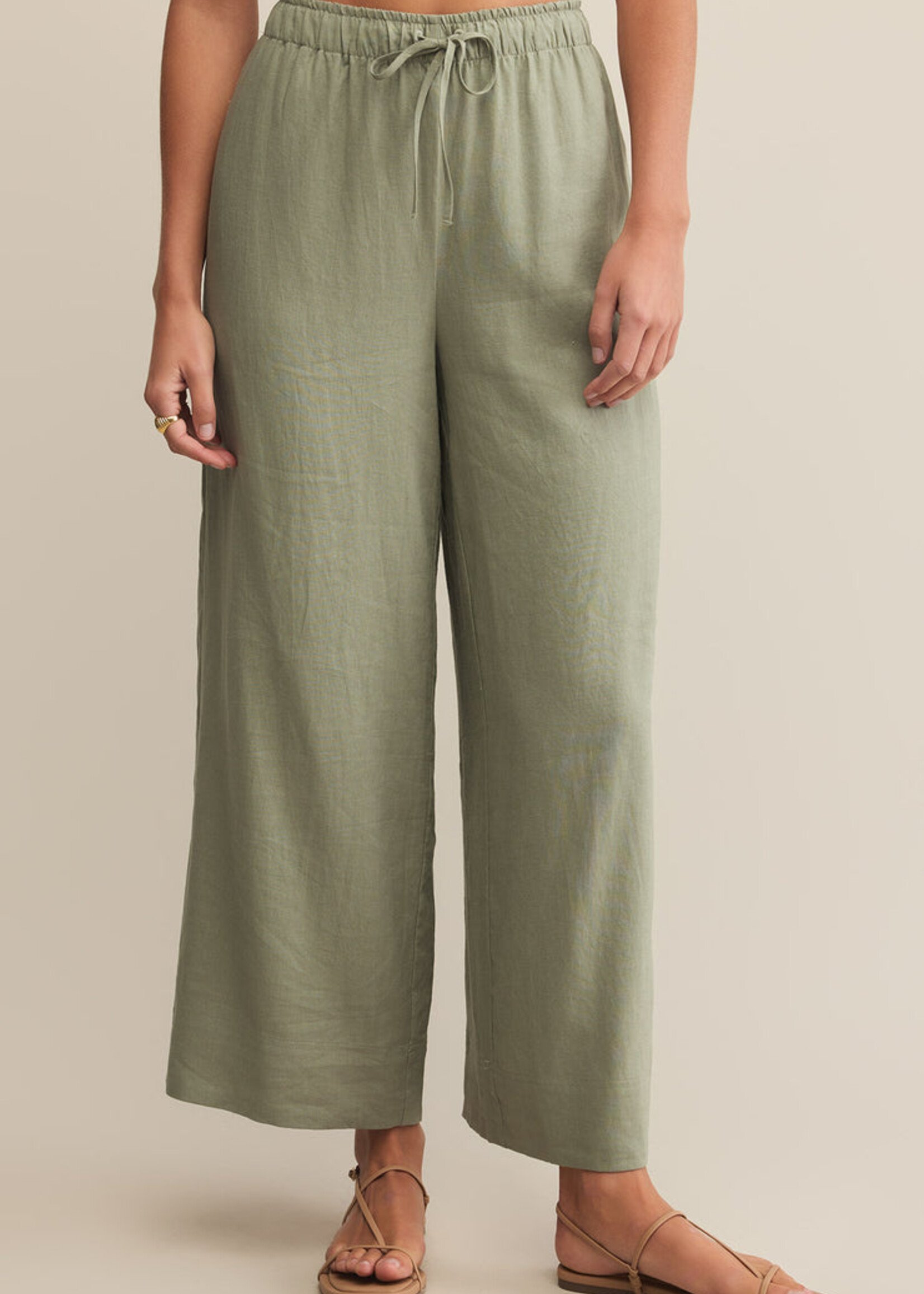 Z-Supply Z-Supply Pantalon En Lin Easton - Avocat