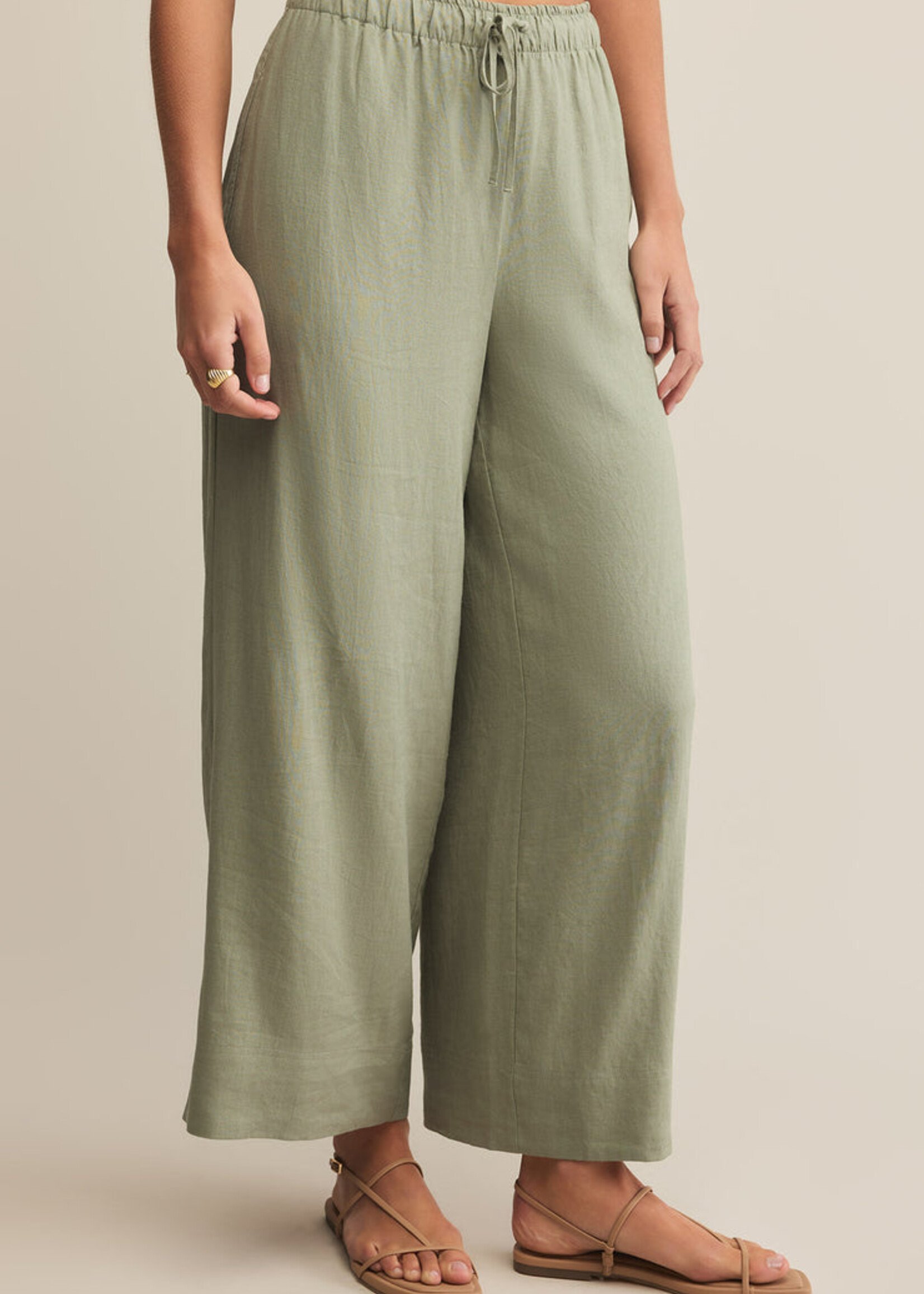 Z-Supply Z-Supply Pantalon En Lin Easton - Avocat