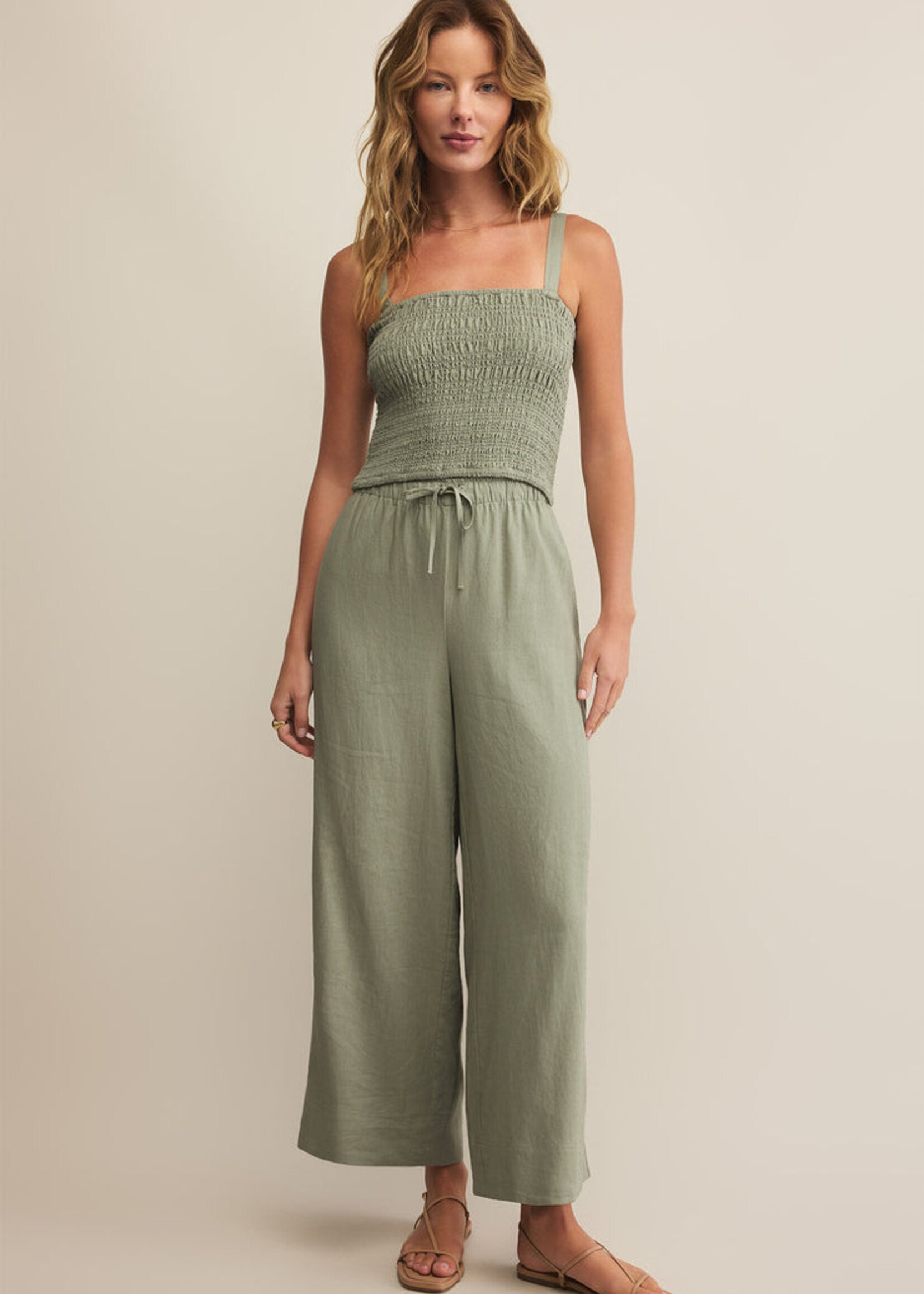 Z-Supply Z-Supply Pantalon En Lin Easton - Avocat
