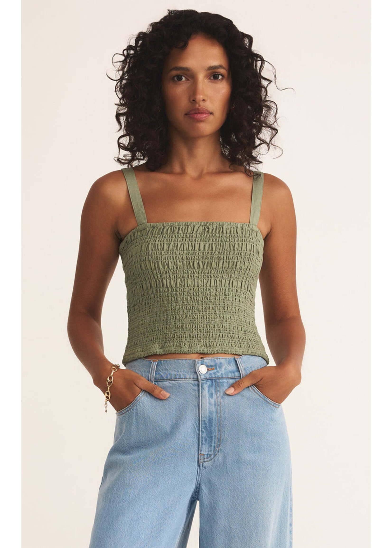 Z-Supply Z-Supply Haut En Lin Amelie - Avocat