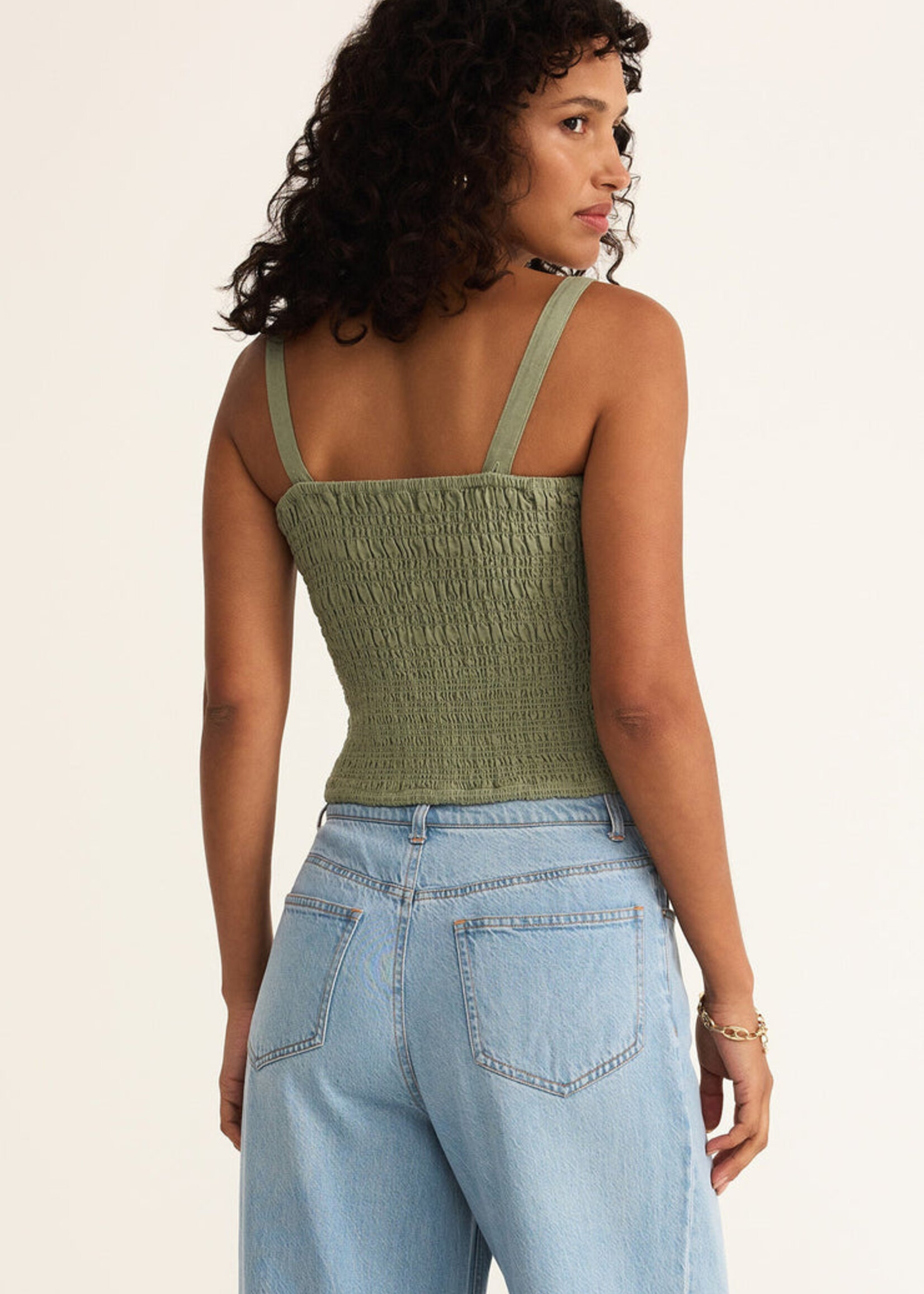 Z-Supply Z-Supply Amelie Linen Top - Avocado