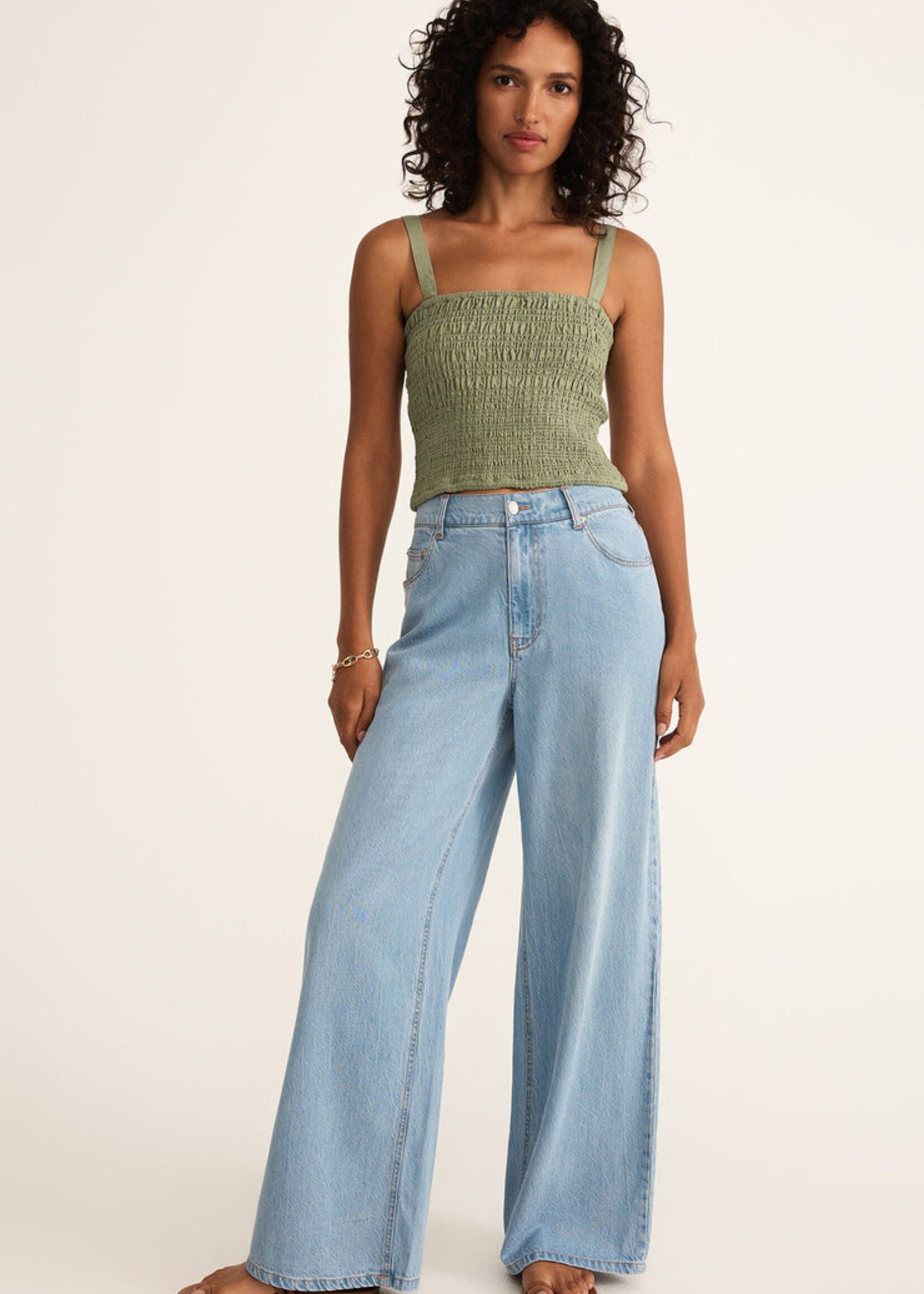 Z-Supply Z-Supply Amelie Linen Top - Avocado