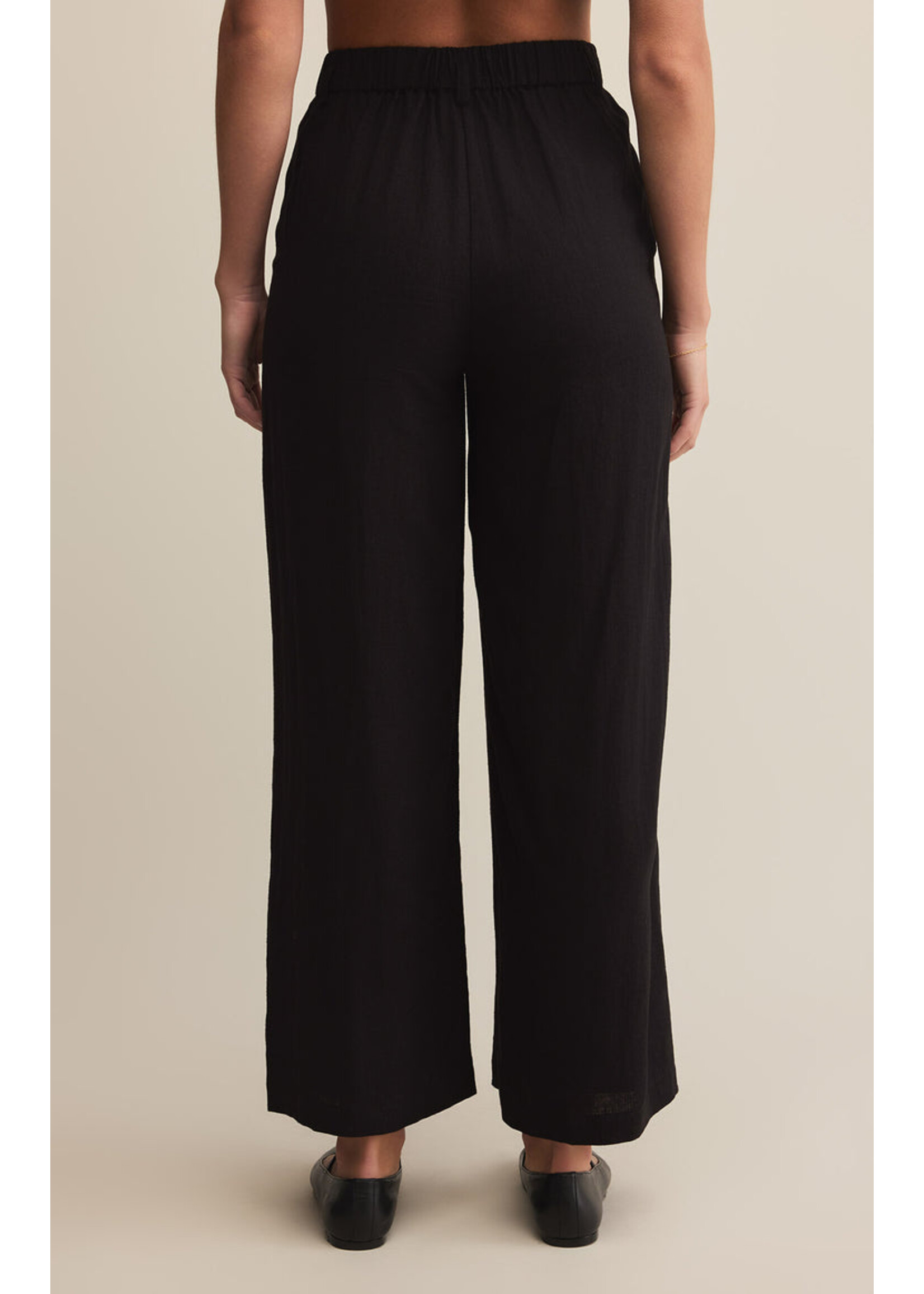 Z-Supply Z-Supply Pantalon En Lin Topanga - Noir