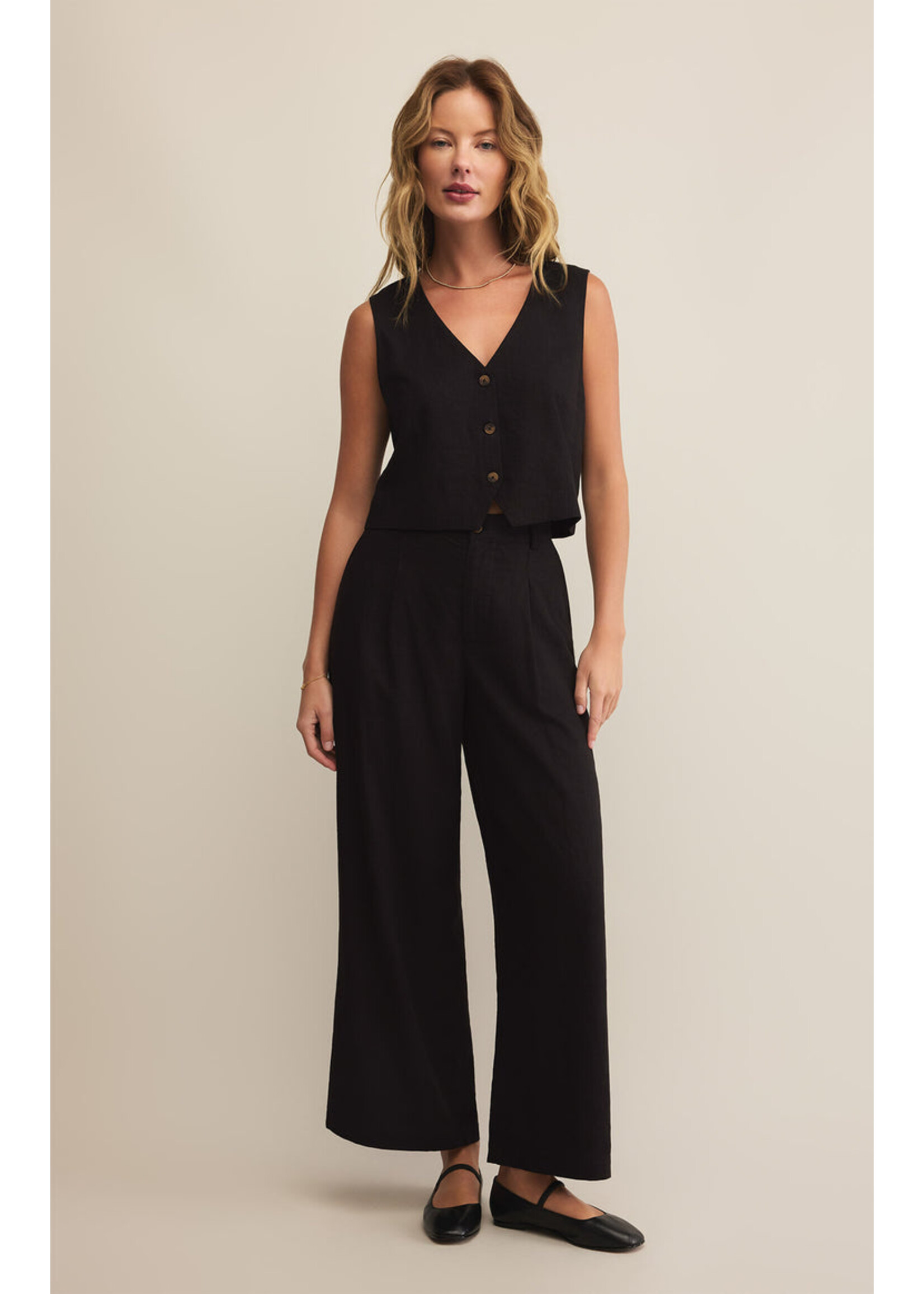 Z-Supply Z-Supply Topanga Linen Pant - Black