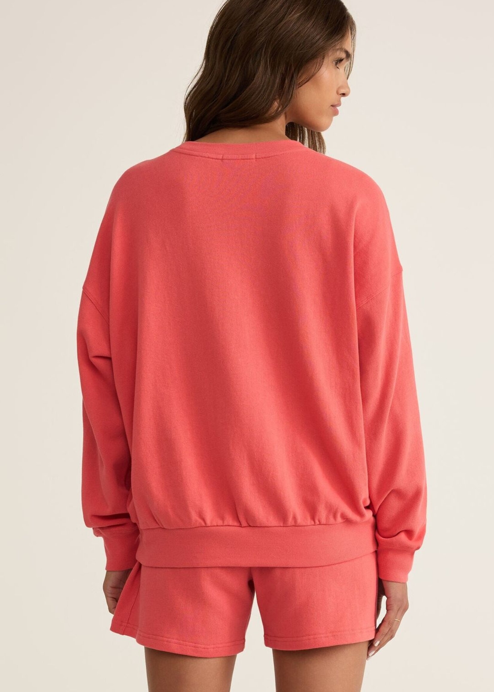 Z-Supply Z-Supply Racquet Club Sweatshirt - Persimmon