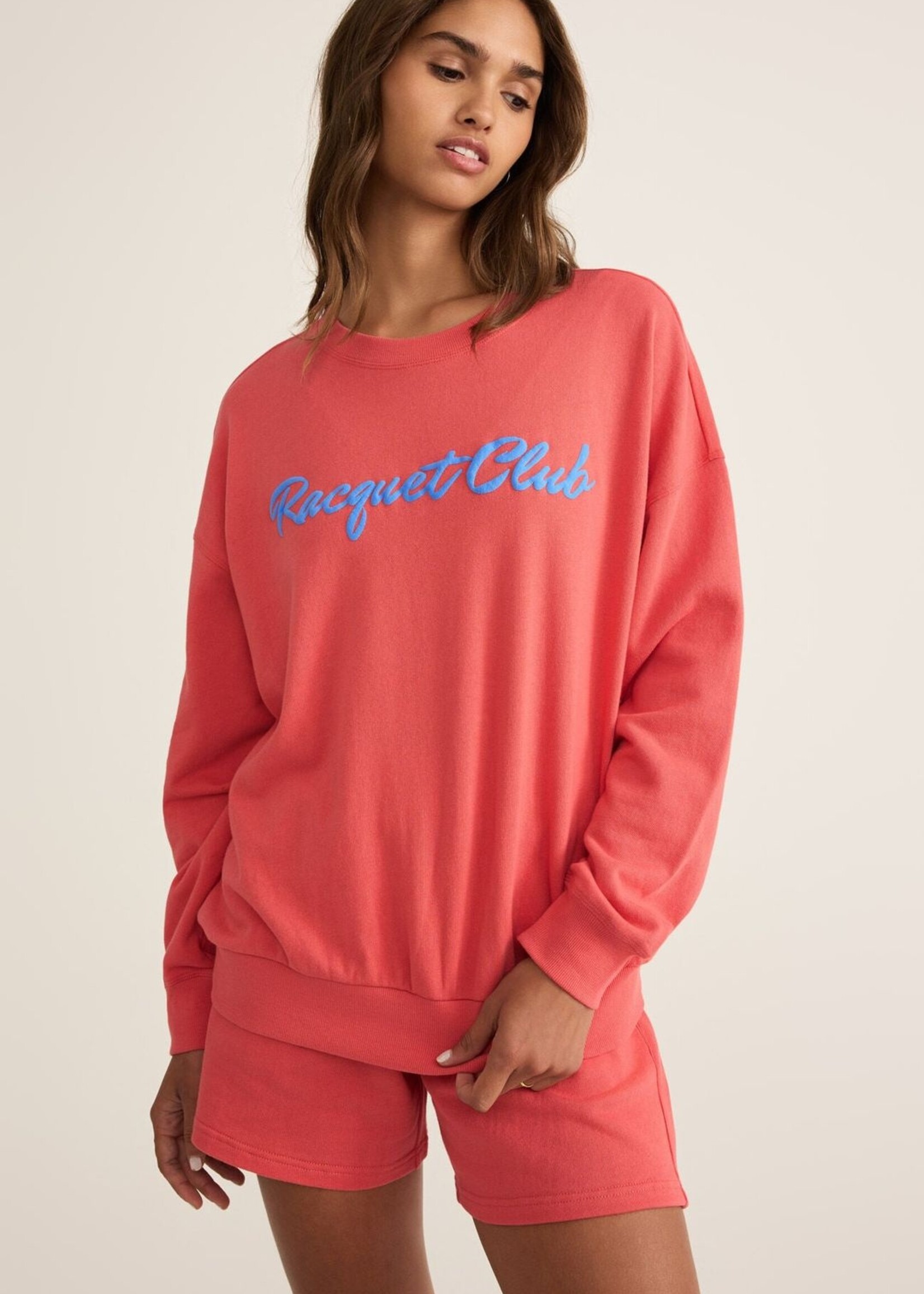 Z-Supply Z-Supply Racquet Club Sweatshirt - Persimmon
