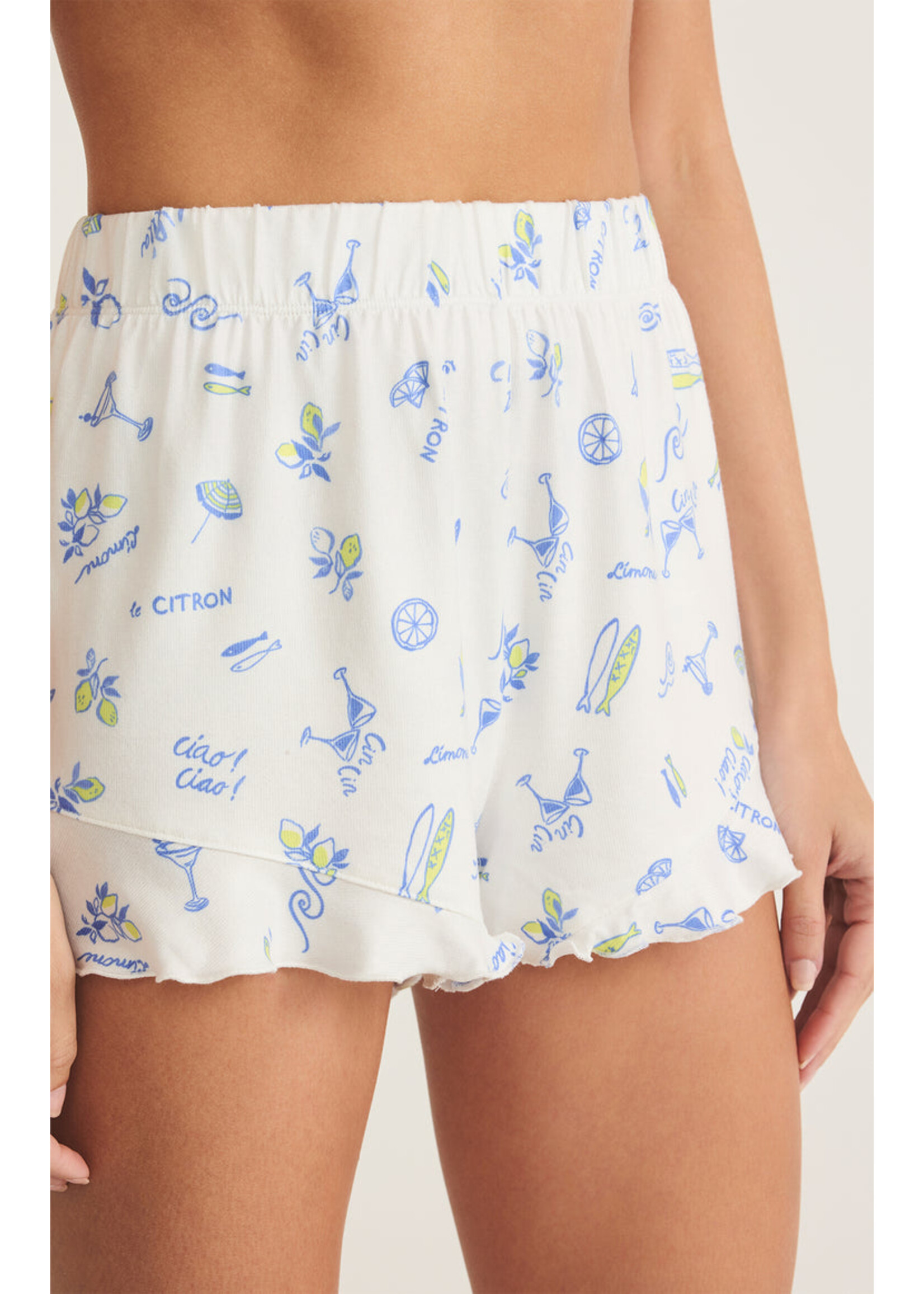 Z-Supply Z-Supply Bardot Ruffle Short - White
