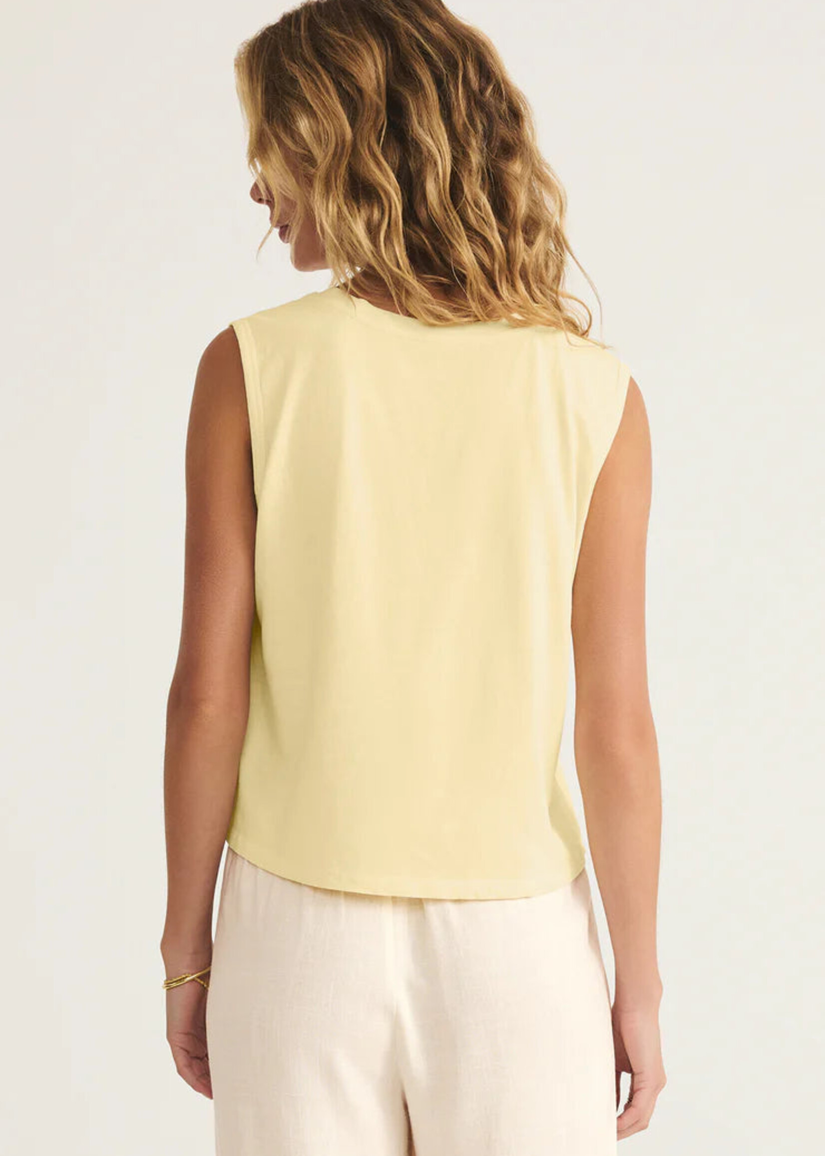 Z-Supply Z-Supply Débardeur Feels Like La Mer - Mellow Yellow