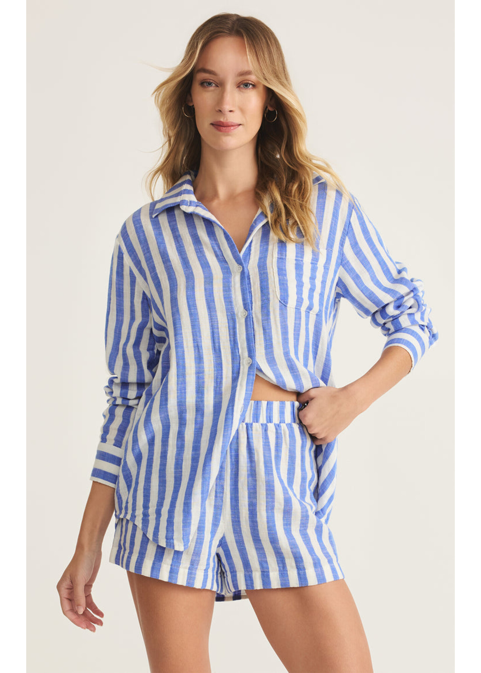 Z-Supply Z-Supply Chemise Rayée Saturdays - Blanche