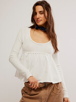 Free People Free People Found Your Babydoll Top - Ivory