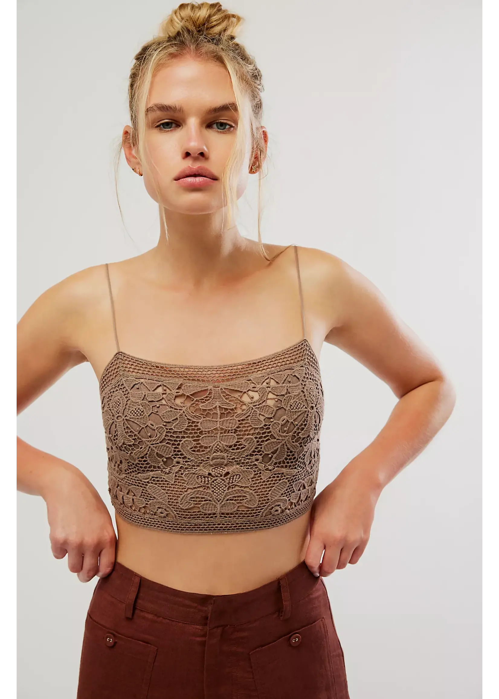 Free People Free People Bralette Lyra - Dusty Trail