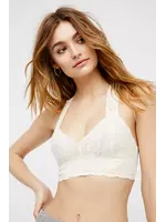 Free People Free People Galloon Lace Racerback Bralette - Ivory