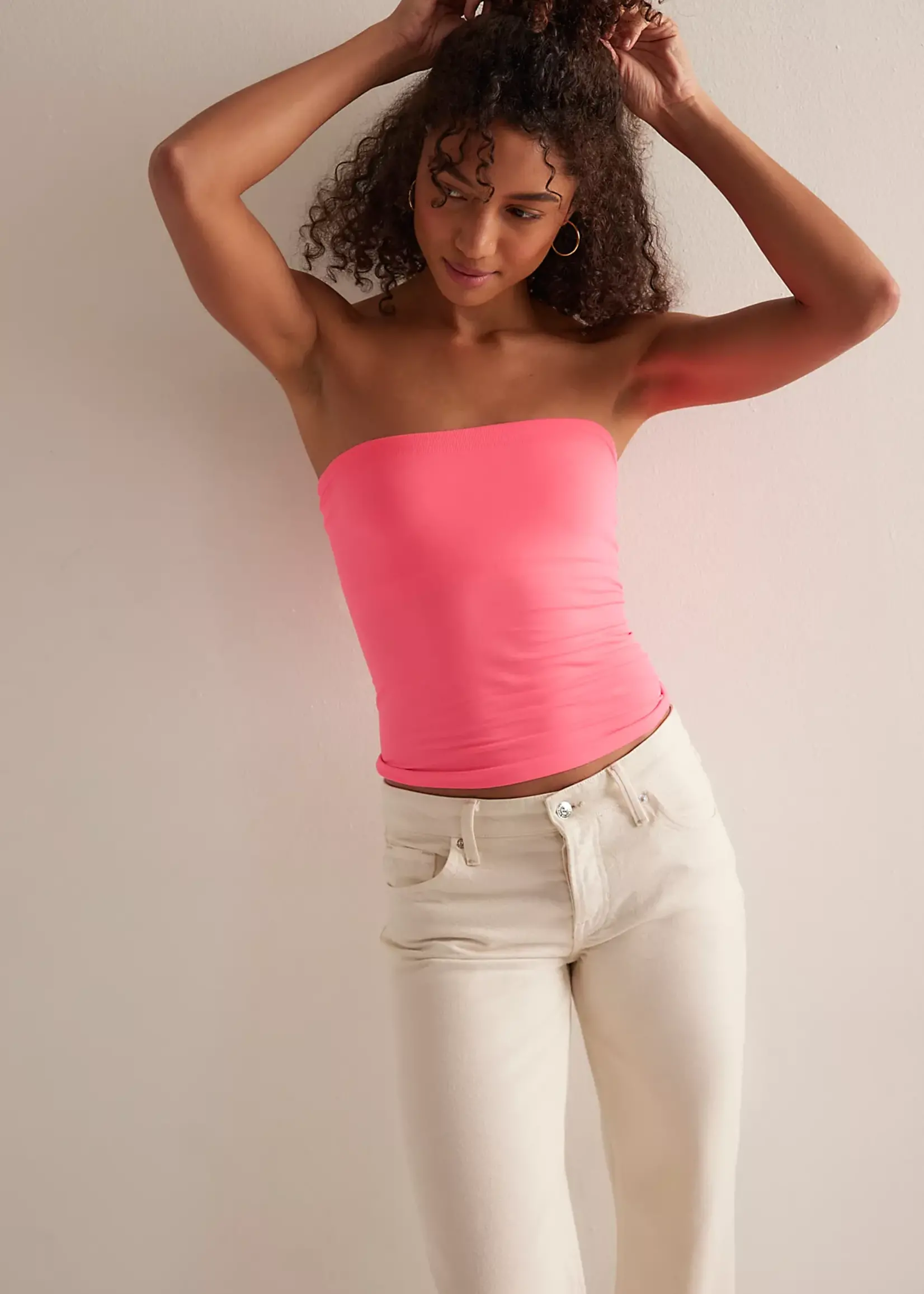 Free People Free People Tube Carrie - Hot Flamingo