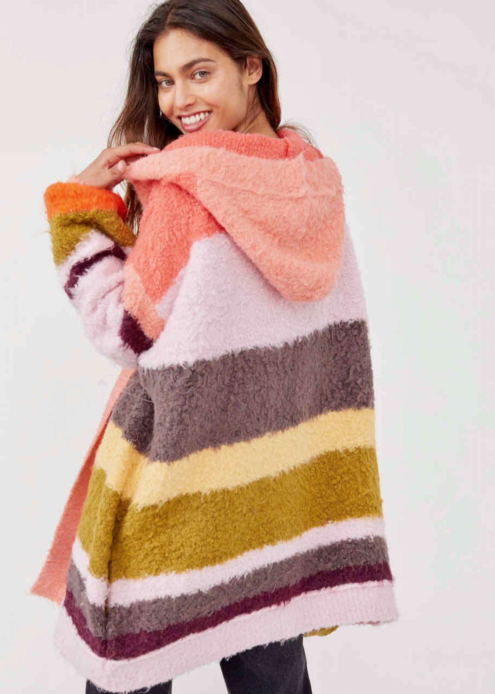 Free People Free People Dream Team Cardi - Desert Coral