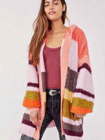 Free People Free People Dream Team Cardi - Desert Coral