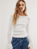 Free People Free People Cuffing Season Top - Ivory