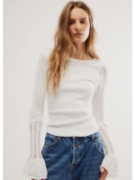 Free People Free People Cuffing Season Top - Ivory