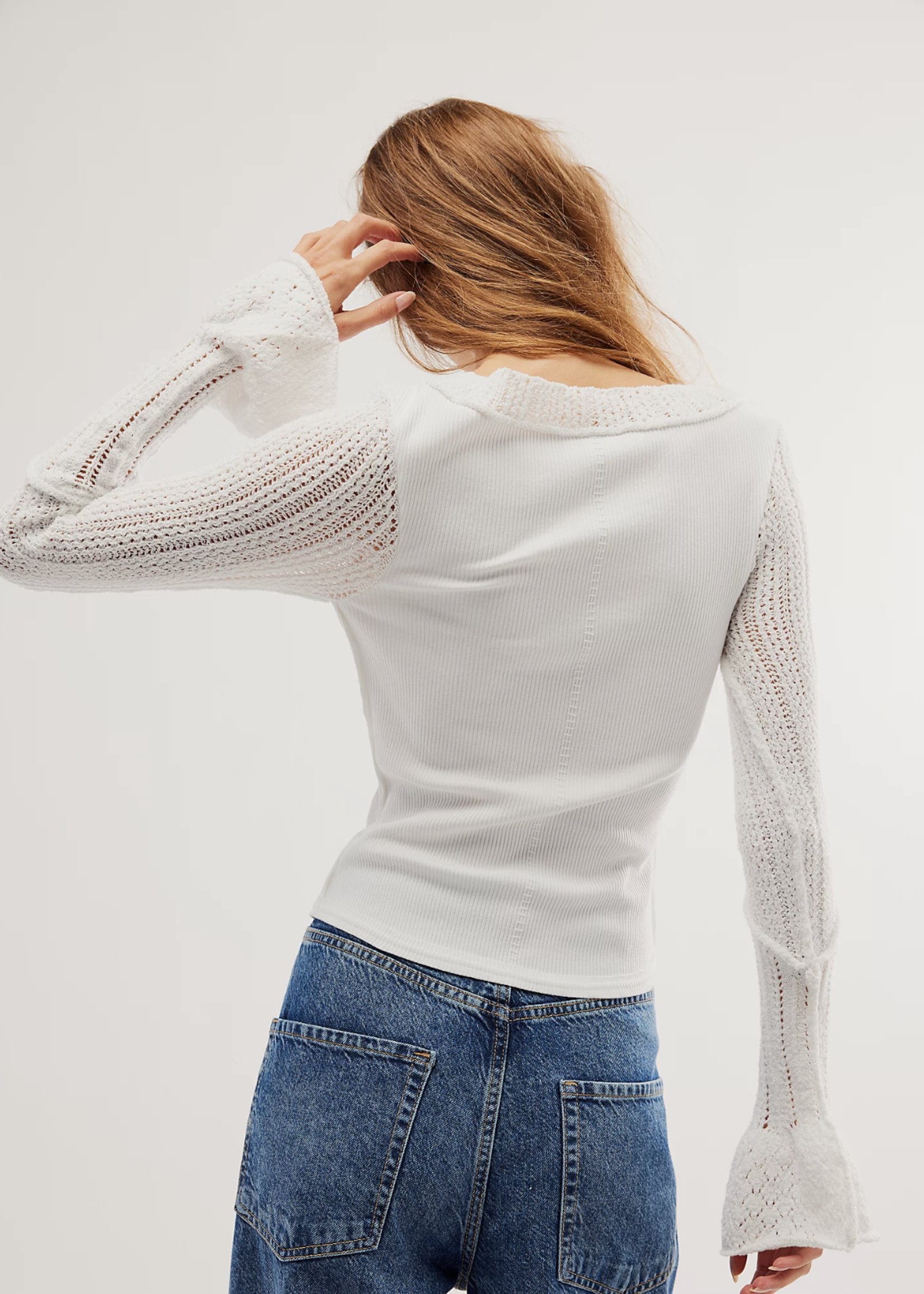 Free People Free People Cuffing Season Top - Ivory