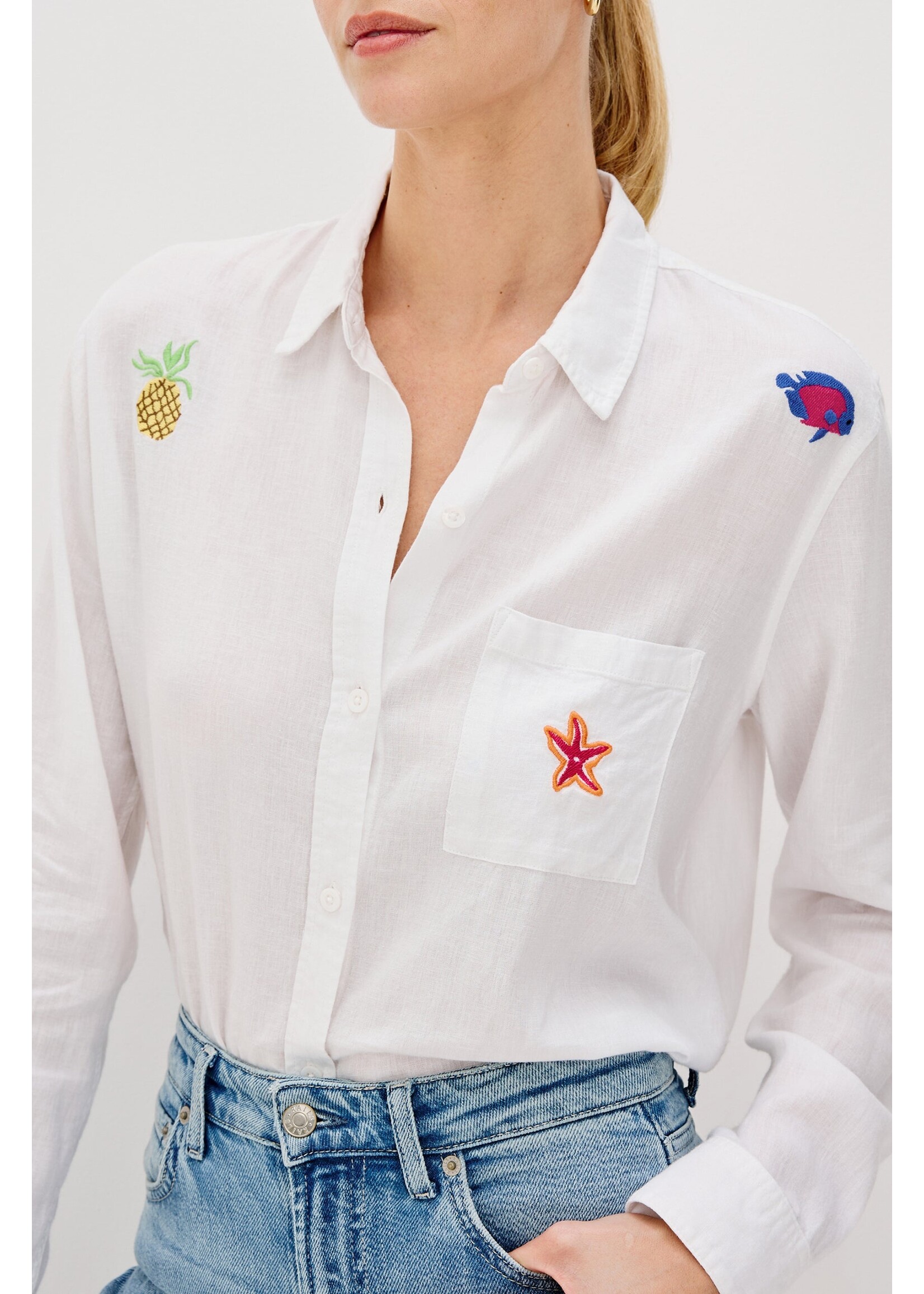 Rails Rails Charli Shirt - Island Embroidery