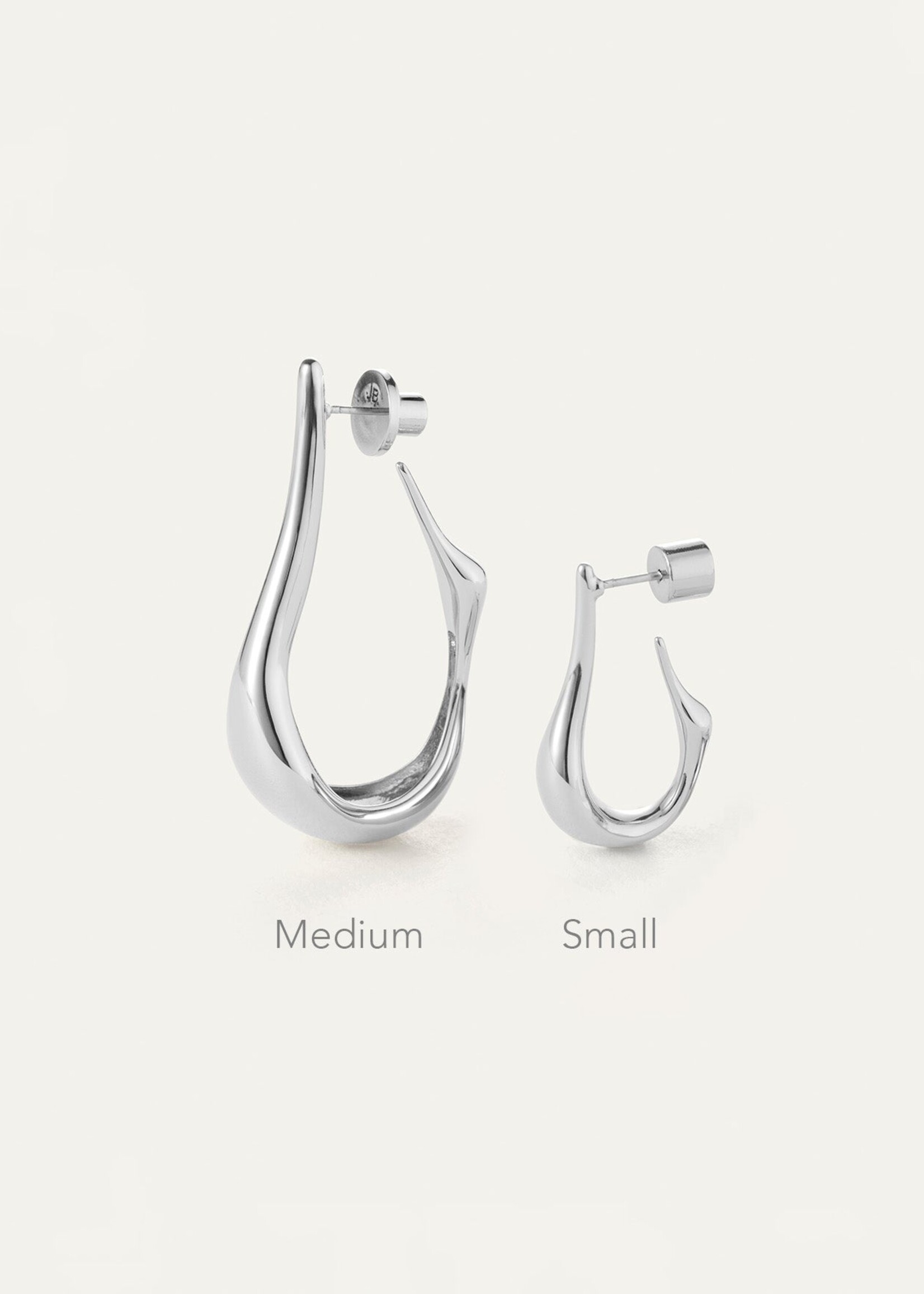 Jenny Bird Colette Hoop (Small) - Silver