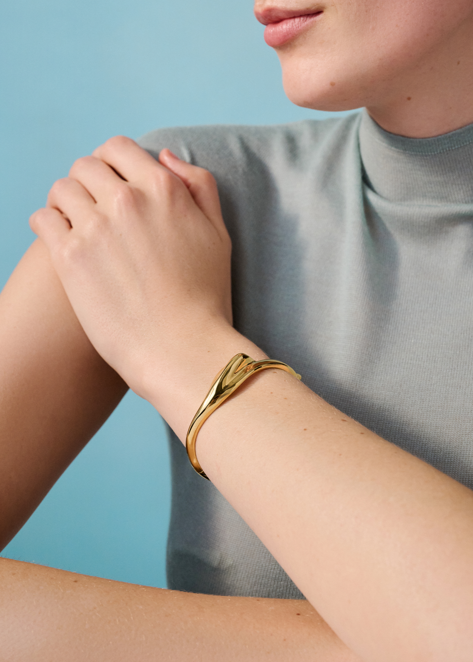 Jenny Bird Portia Bangle (6") - Gold
