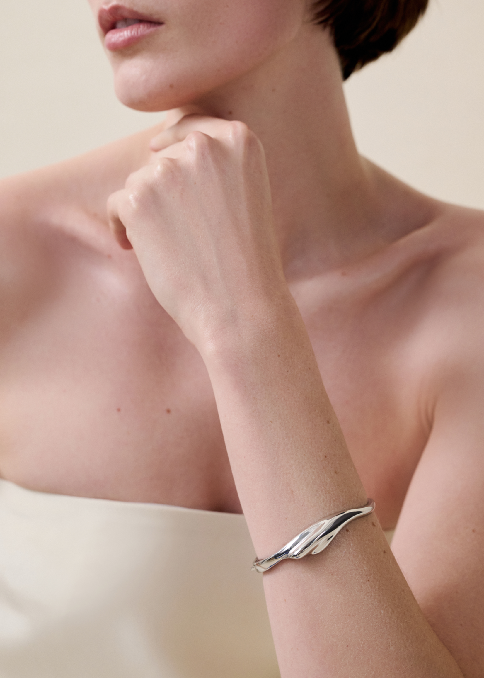 Jenny Bird Portia Bangle (6") - Silver