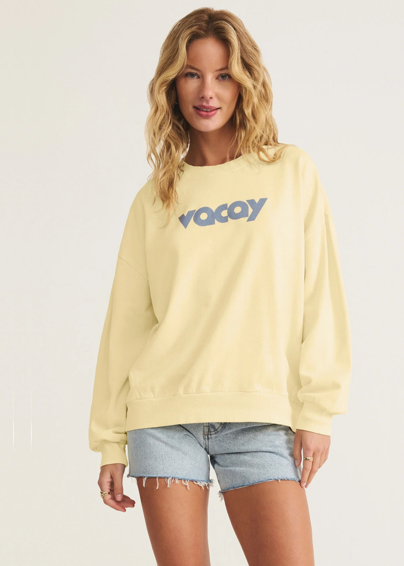 Z-Supply Z-Supply Vacay Sunday Sweatshirt - Mellow Yellow