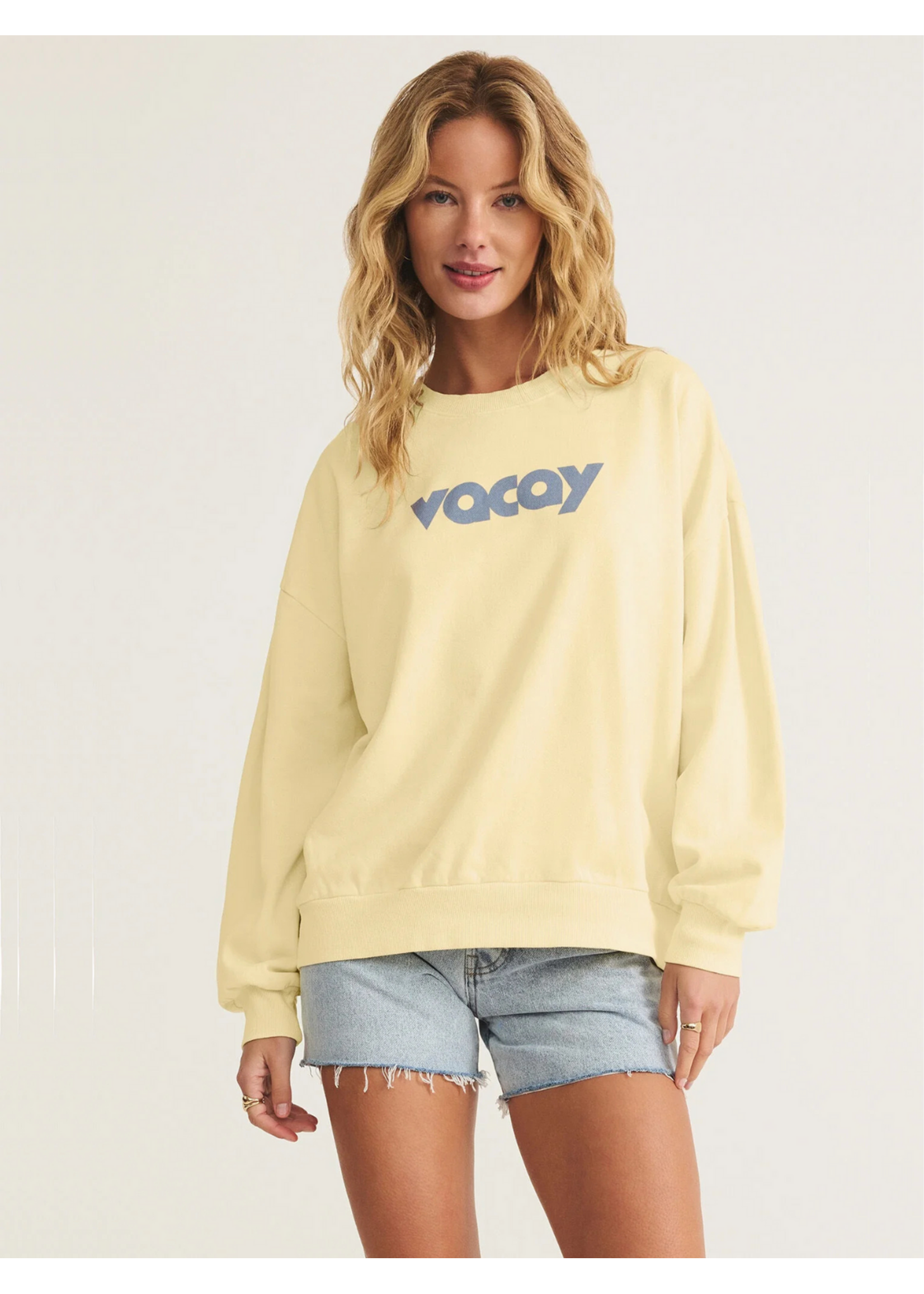 Z-Supply Z-Supply Vacay Sunday Sweatshirt - Mellow Yellow