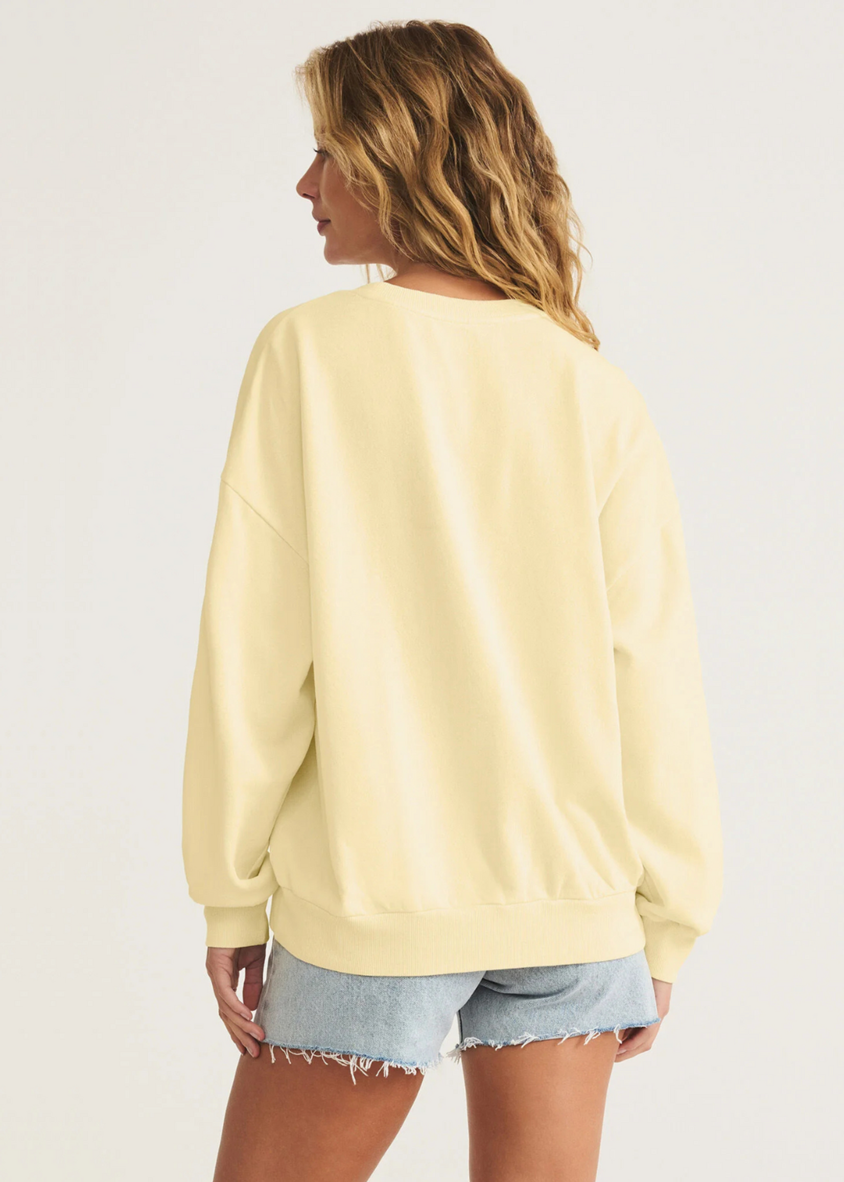 Z-Supply Z-Supply Sweat-Shirt Vacay Sunday - Mellow Yellow