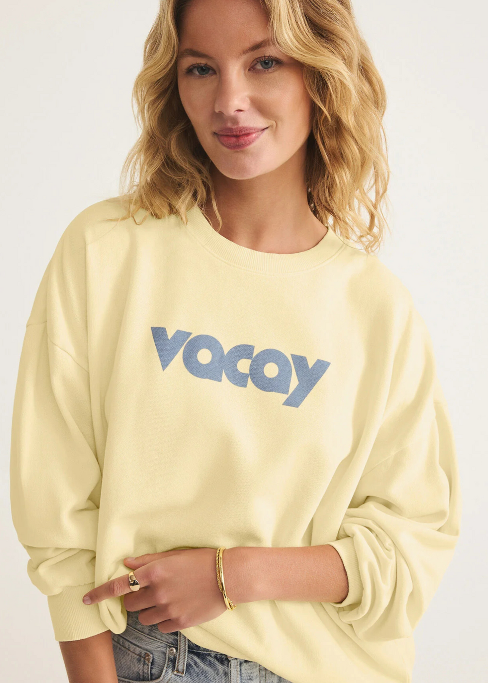 Z-Supply Z-Supply Vacay Sunday Sweatshirt - Mellow Yellow