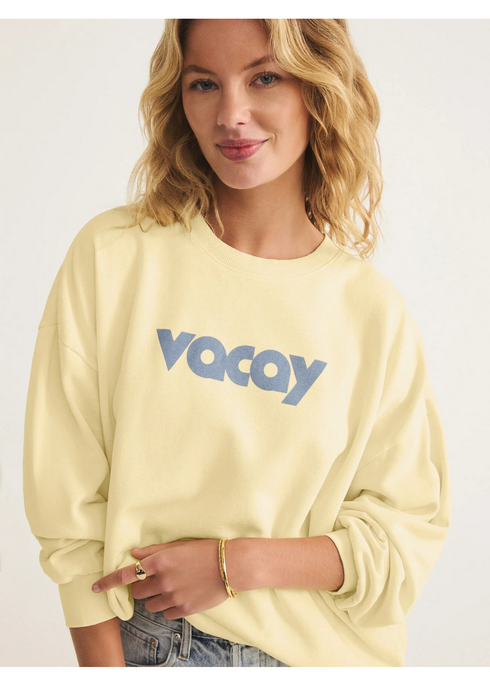 Z-Supply Z-Supply Vacay Sunday Sweatshirt - Mellow Yellow