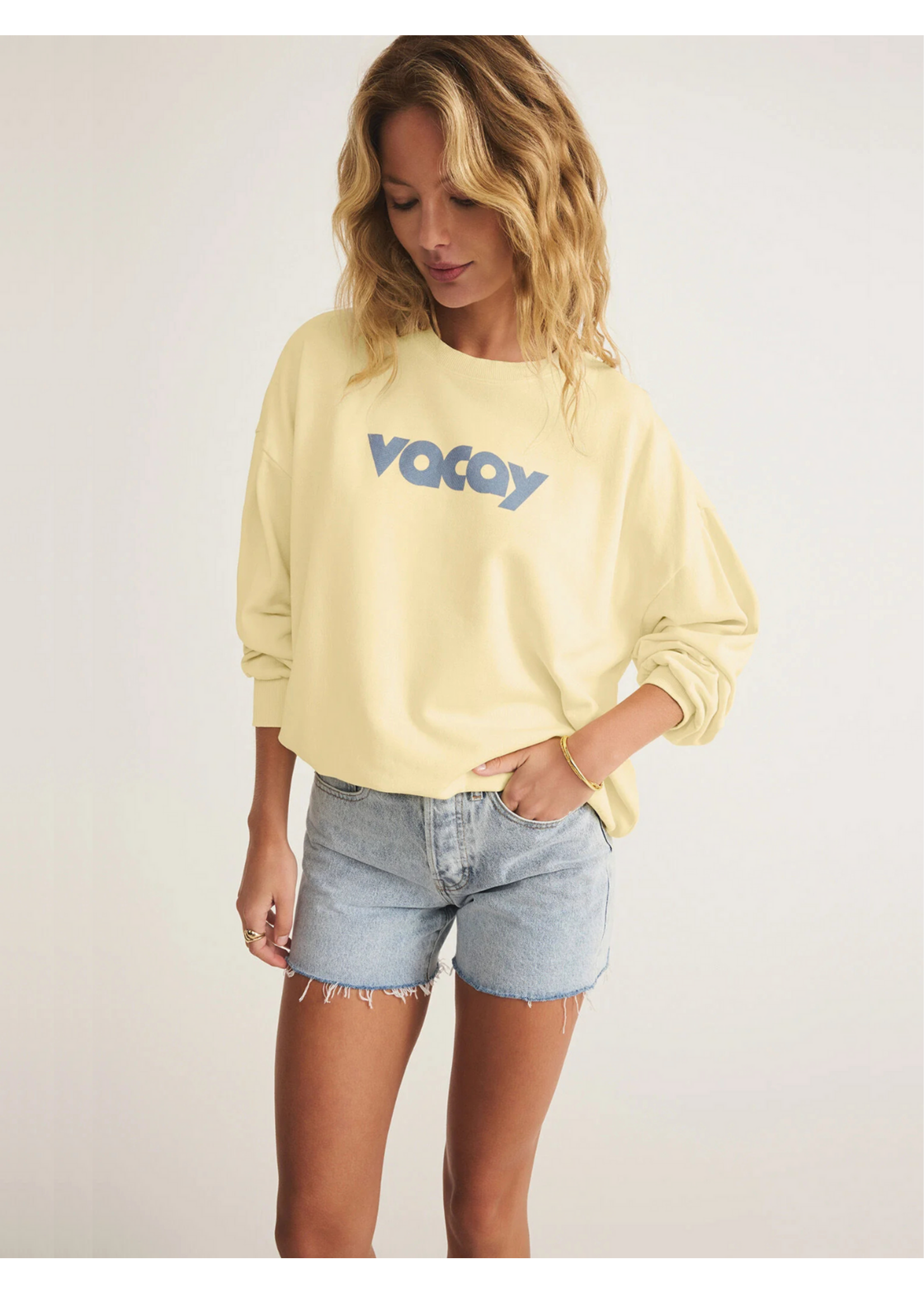 Z-Supply Z-Supply Vacay Sunday Sweatshirt - Mellow Yellow