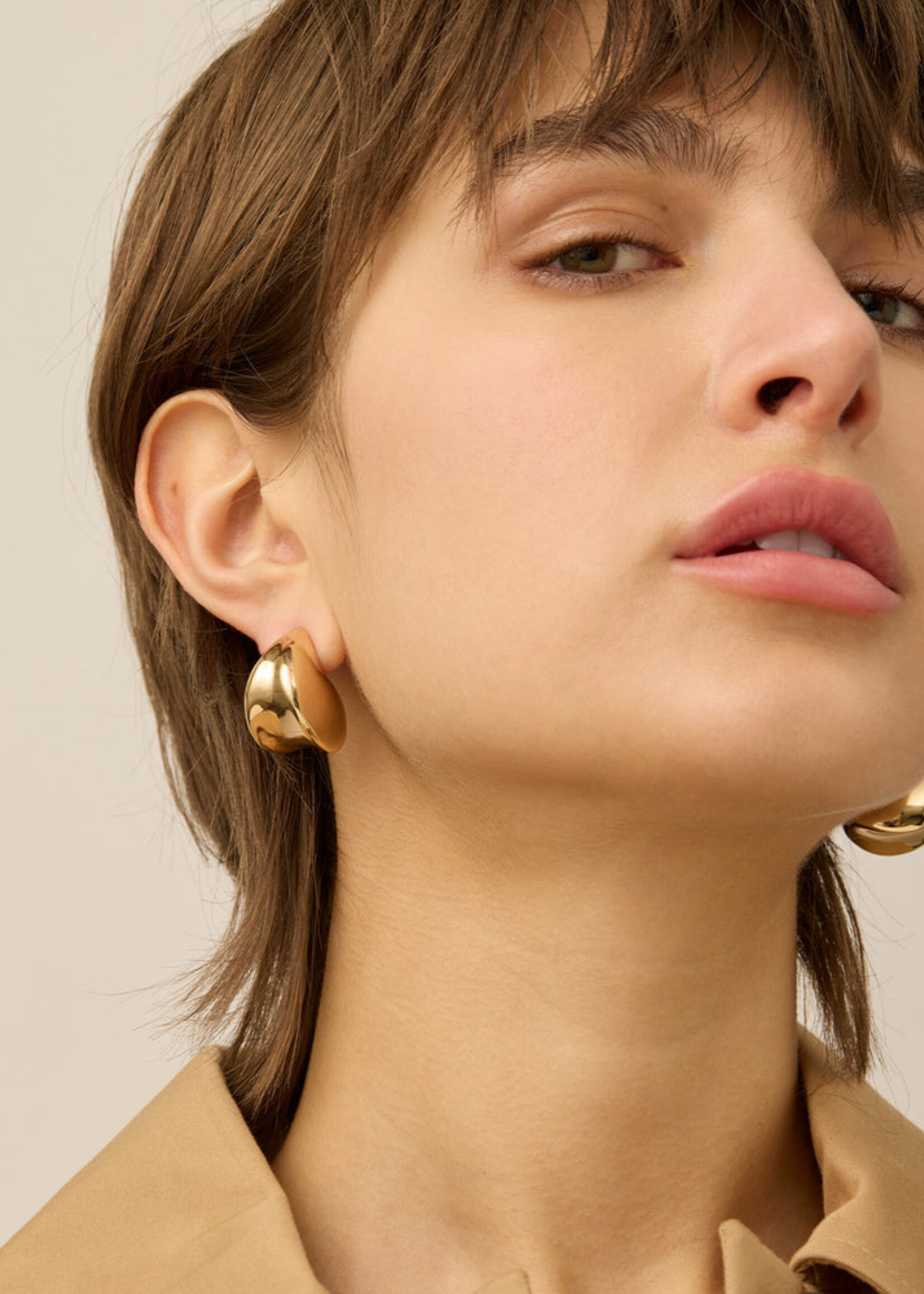 Jenny Bird Boucles D'oreilles Nouveaux Puff - Or