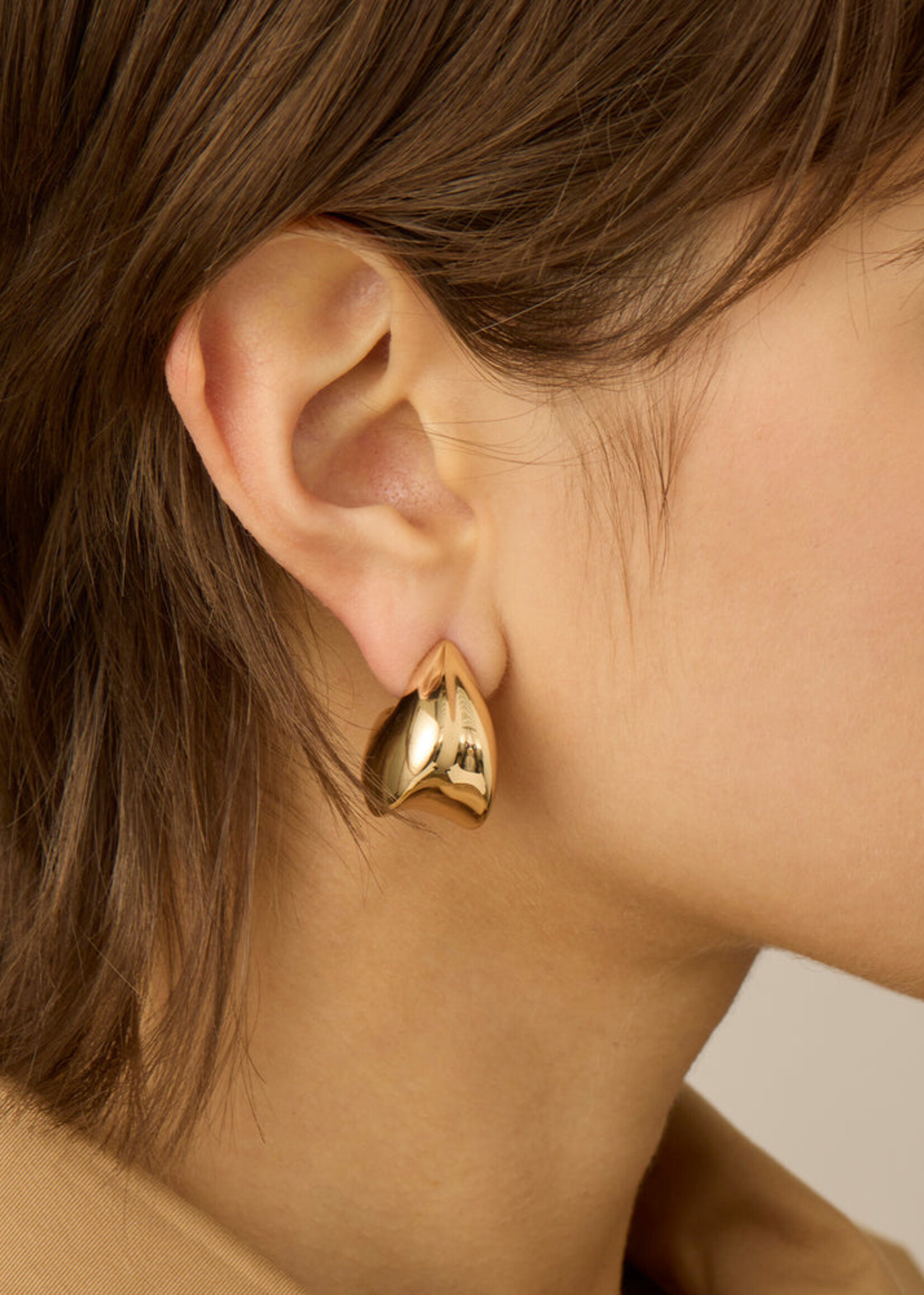 Jenny Bird Boucles D'oreilles Nouveaux Puff - Or
