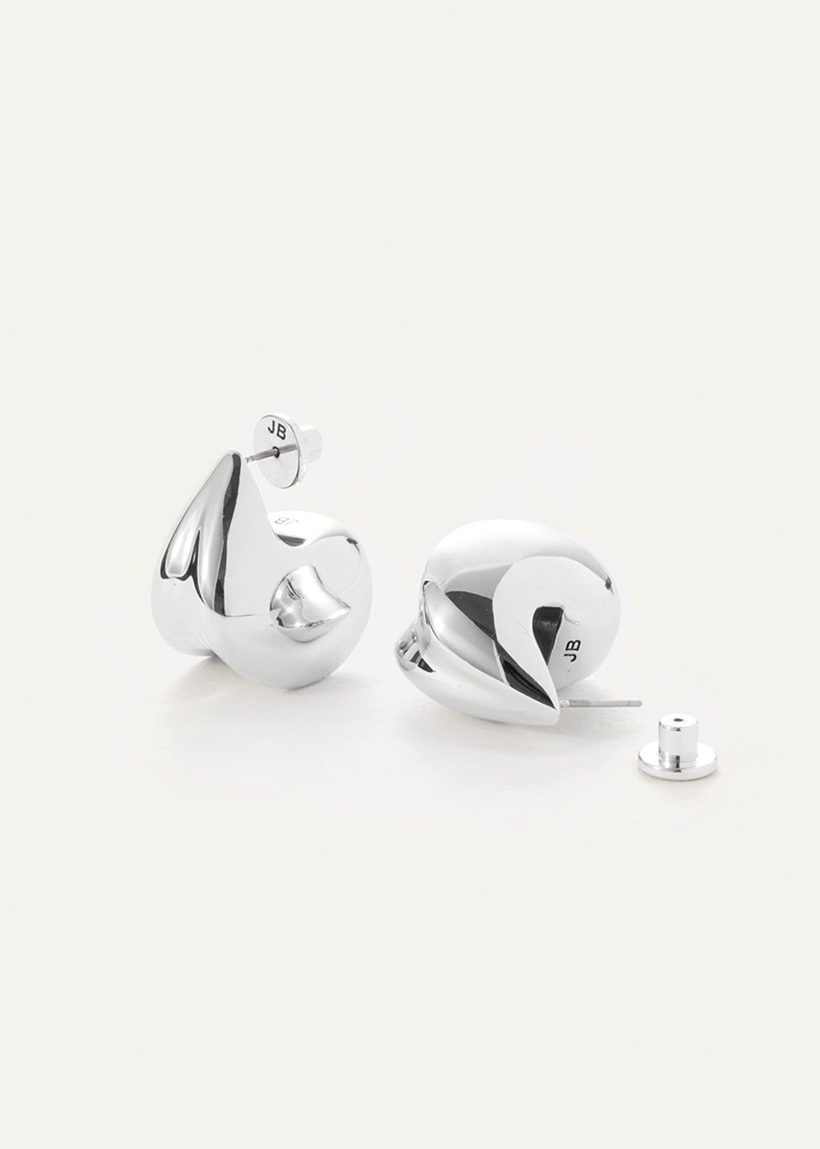 Jenny Bird Nouveaux Puff Earring - Silver