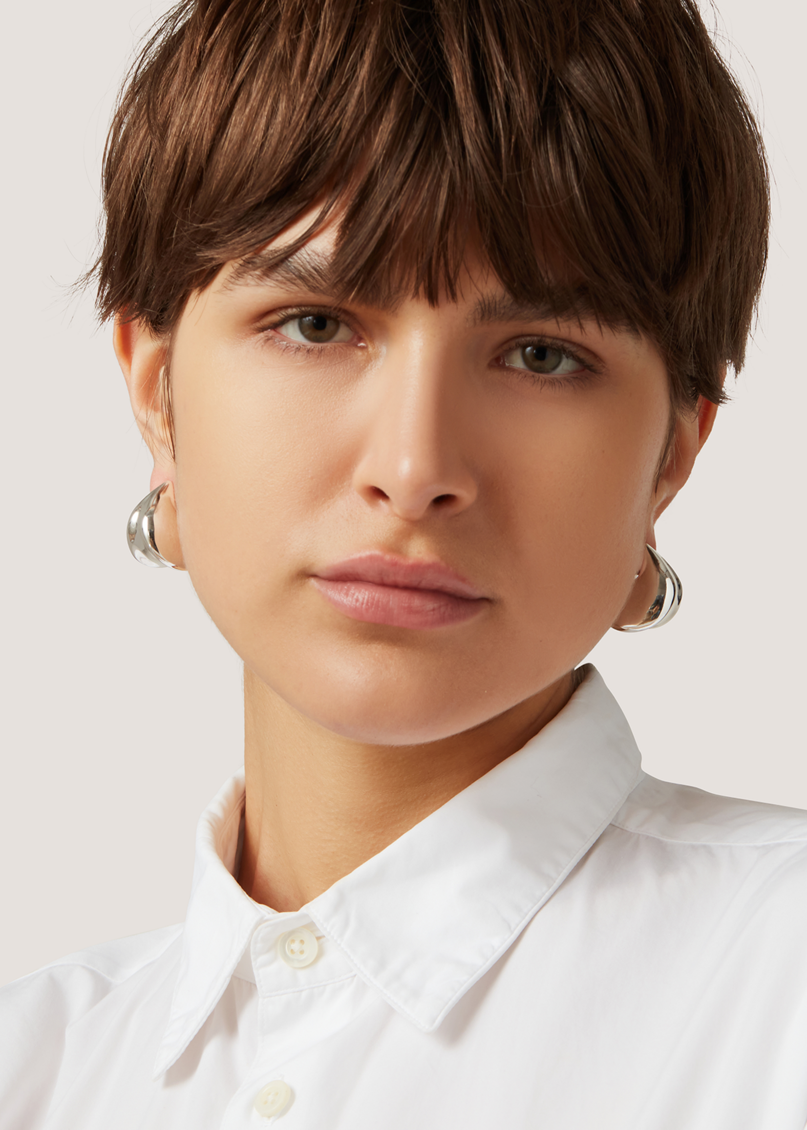 Jenny Bird Nouveaux Puff Earring - Silver
